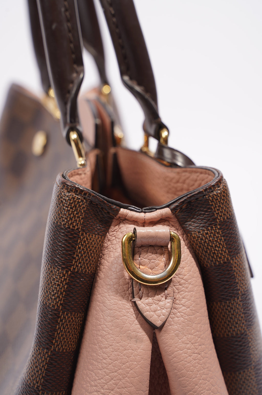 Louis Vuitton Womens Brittany Handbag Damier Ebene / Rose