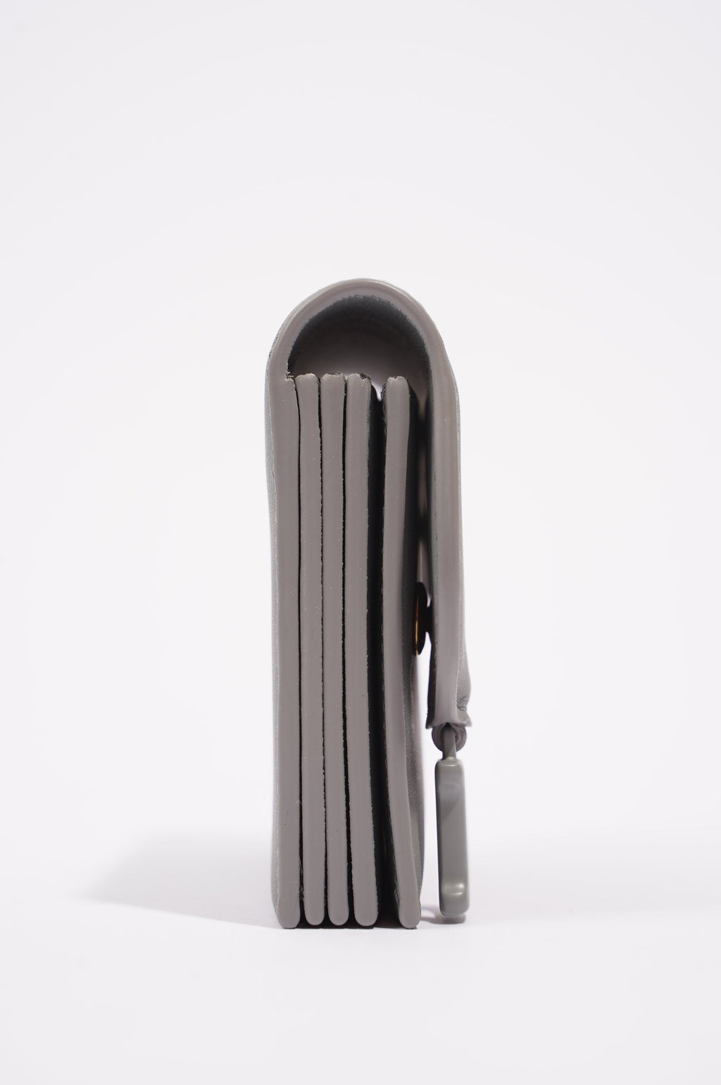 Christian Dior Womens Saddle Card Holder Grey