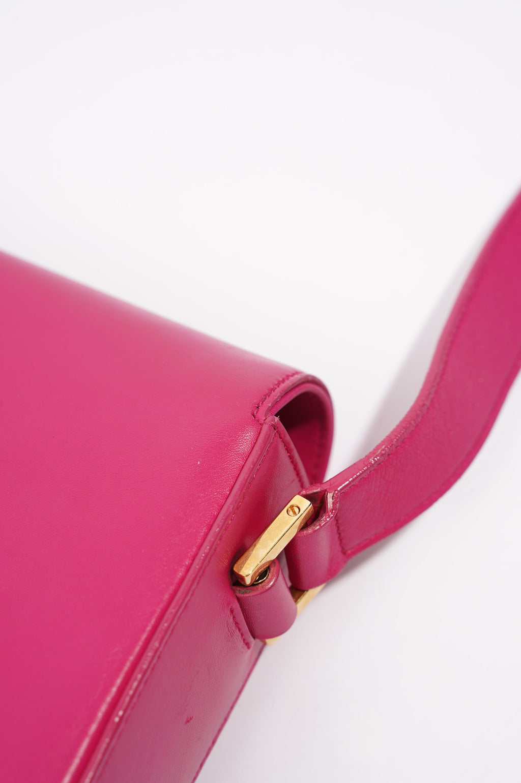 Saint Laurent Womens Universite Bag Pink / Gold