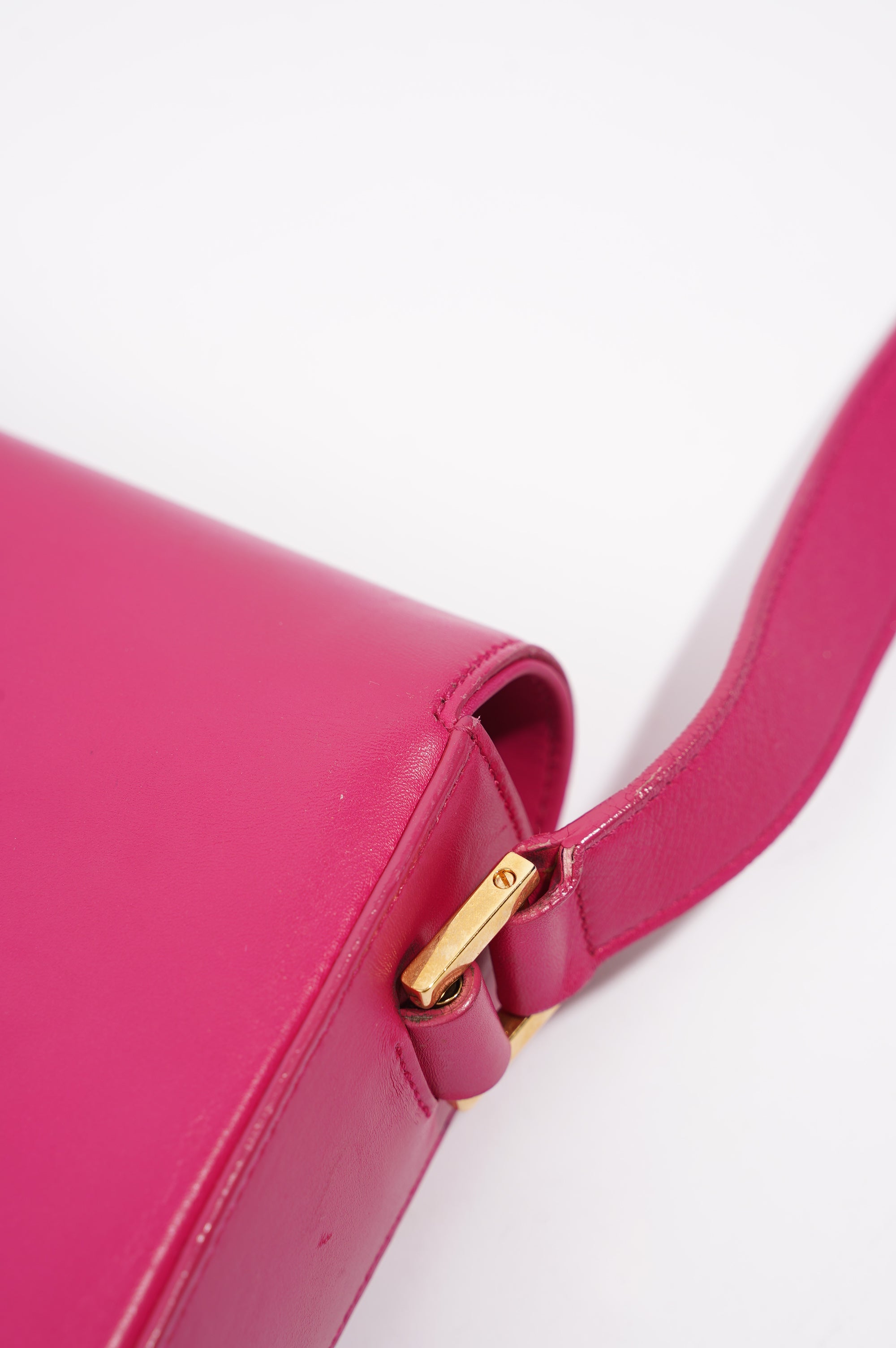 Saint Laurent Womens Universite Bag Pink / Gold