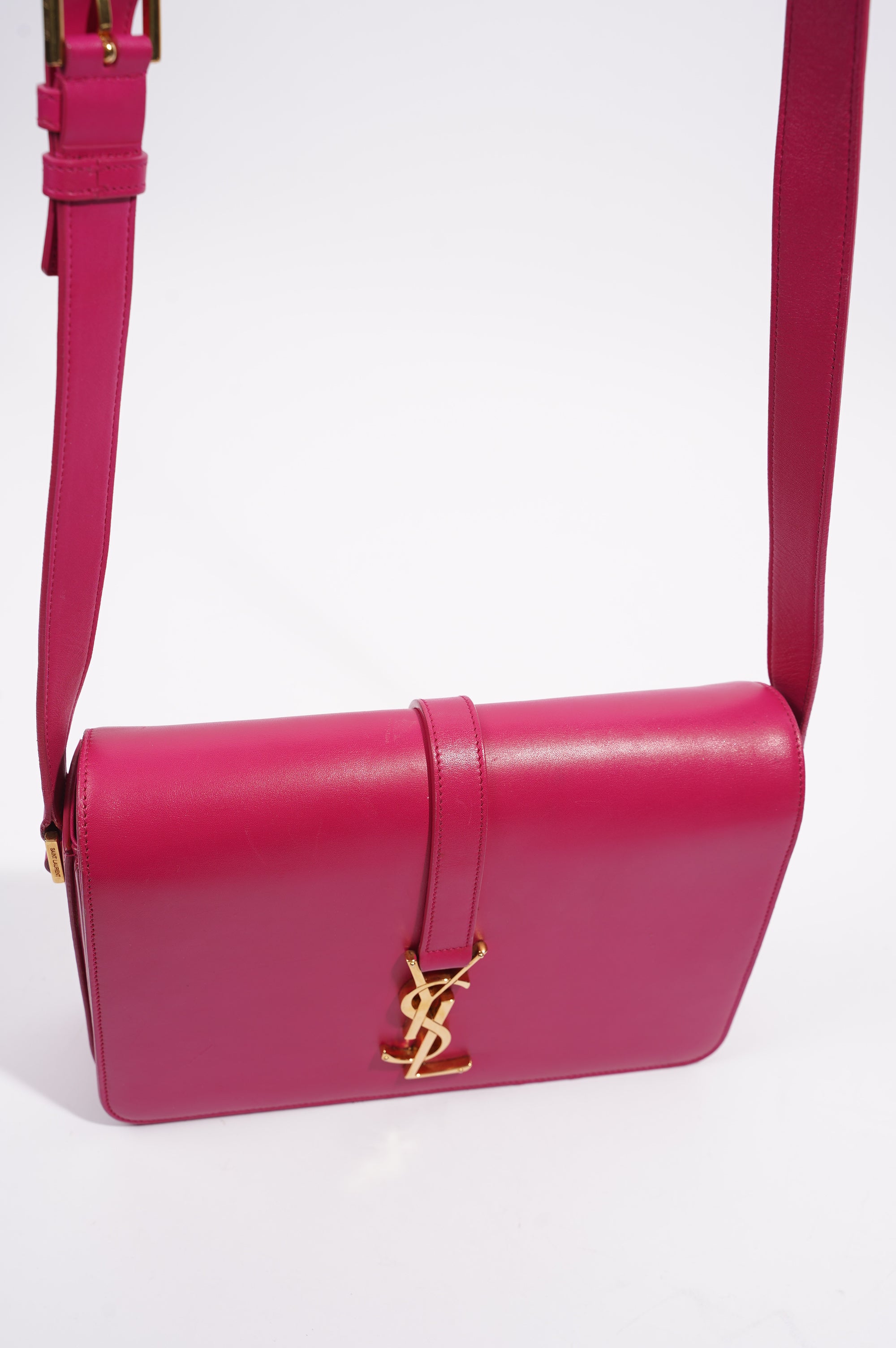 Saint Laurent Womens Universite Bag Pink / Gold