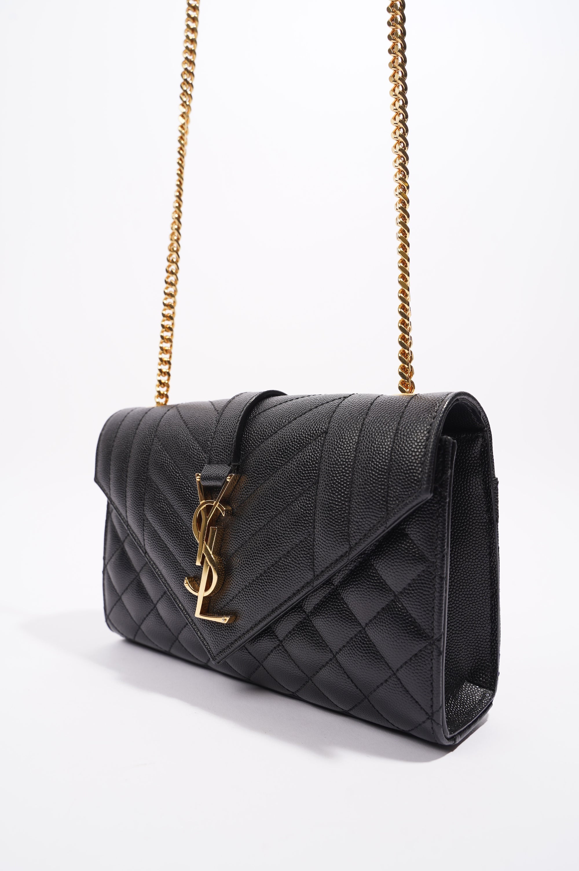Saint Laurent Envelope Bag Black Small
