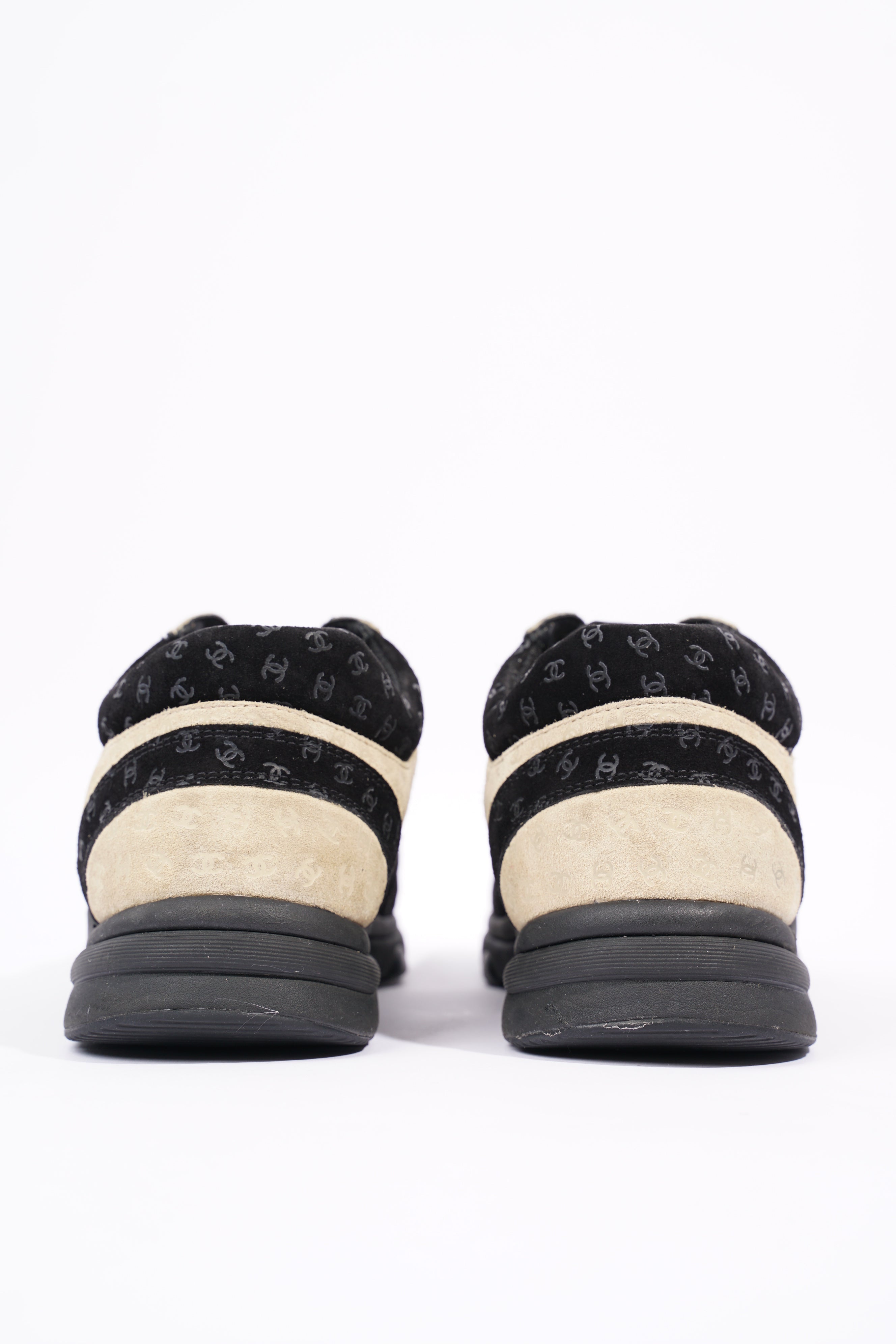 Chanel Womens CC Logo Black / Beige EU 39.5 / UK 6.5