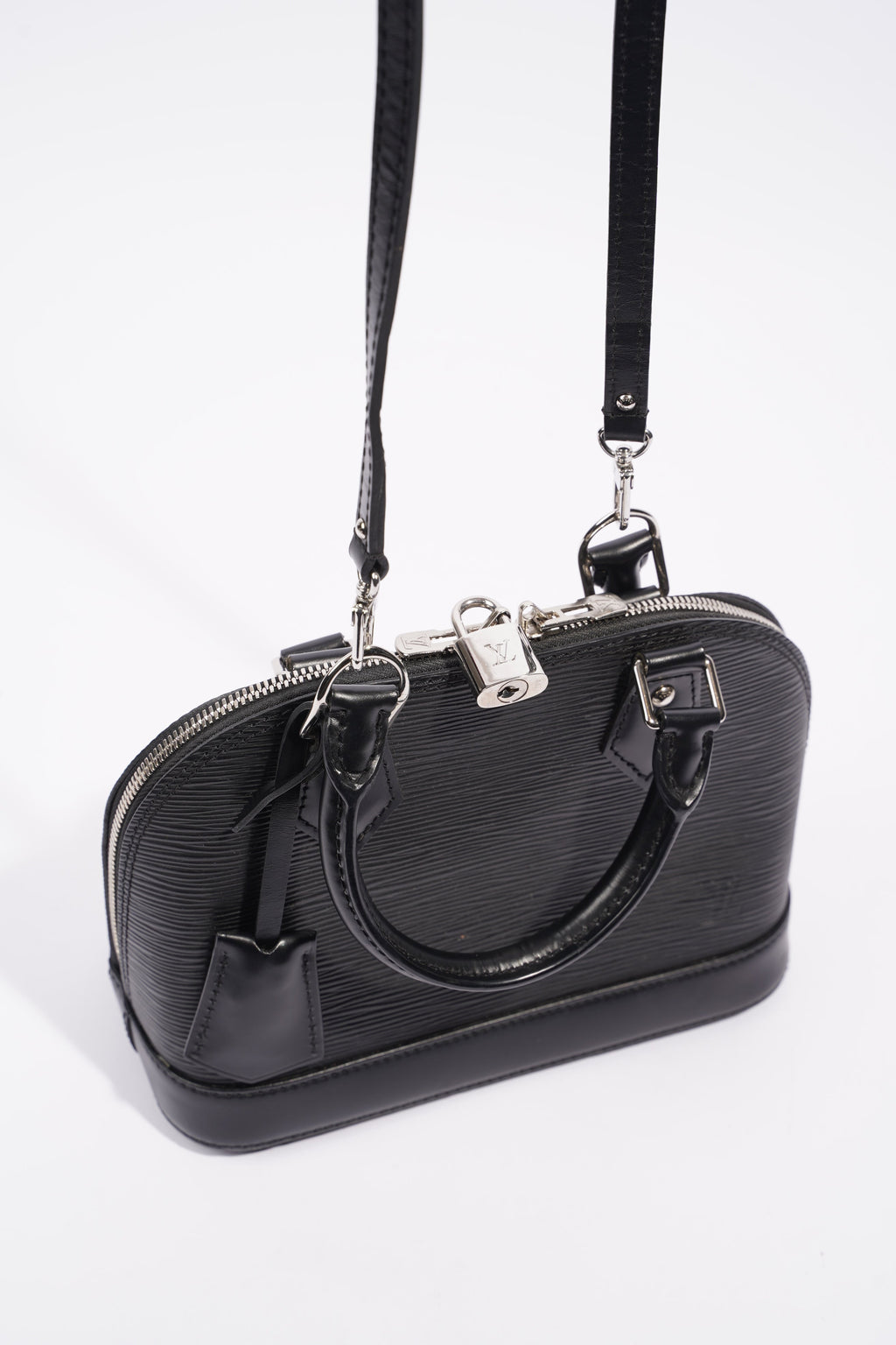 Louis Vuitton Womens Alma Black Epi Leather BB