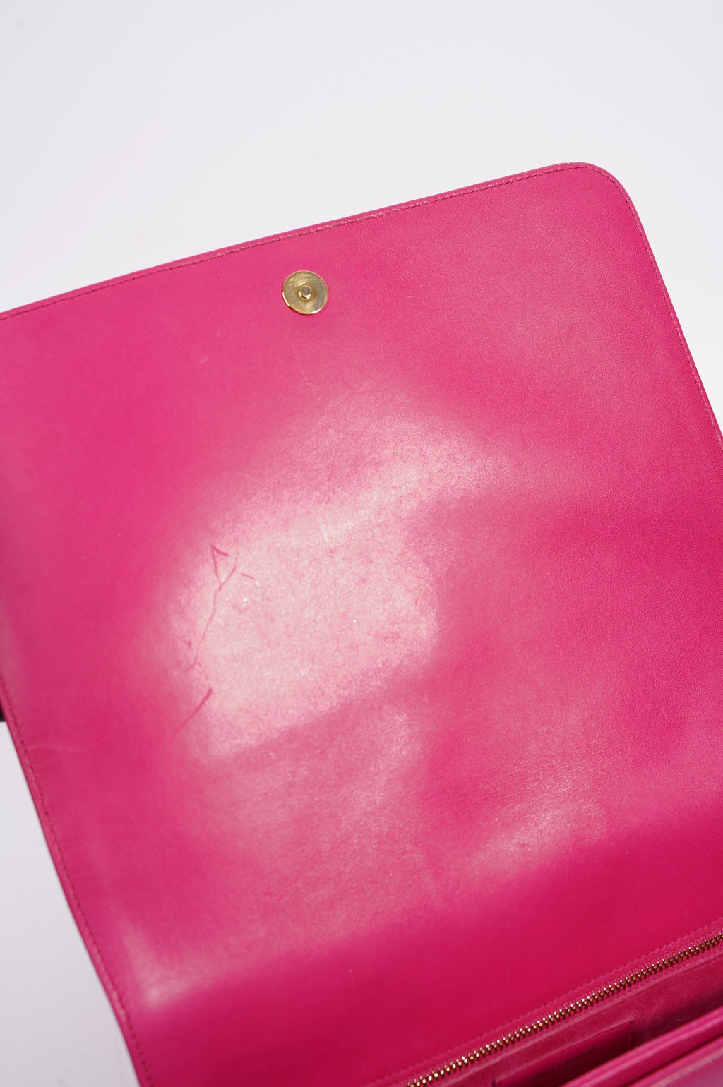 Saint Laurent Womens Universite Bag Pink / Gold