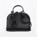 Louis Vuitton Womens Alma Black Epi Leather BB