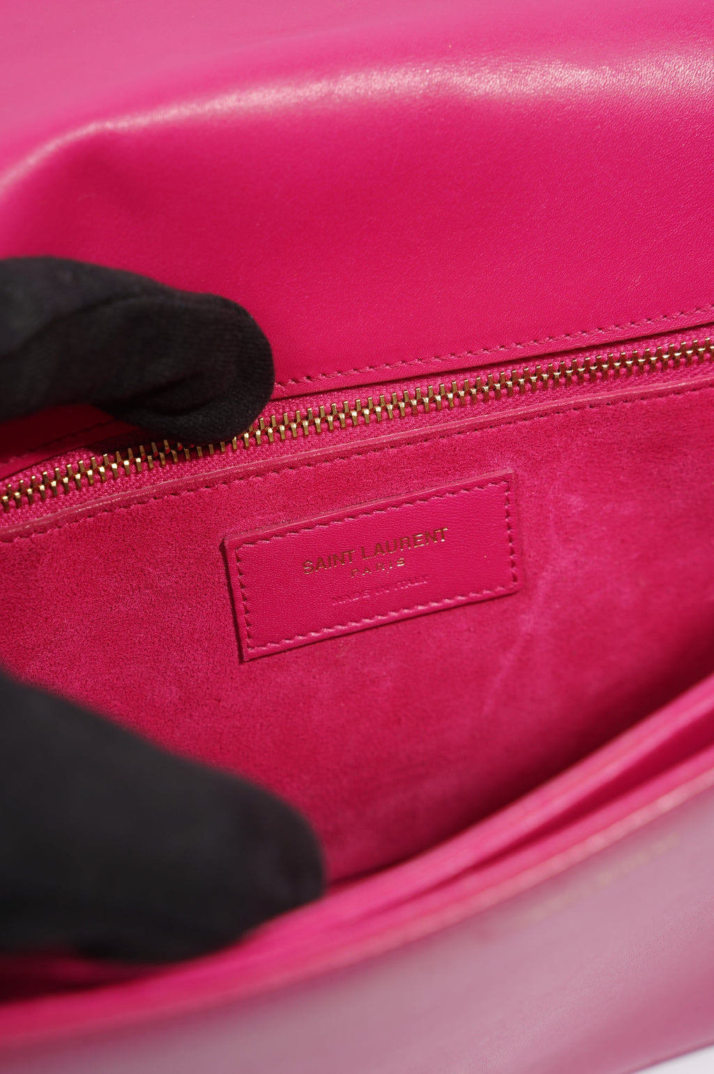 Saint Laurent Womens Universite Bag Pink / Gold