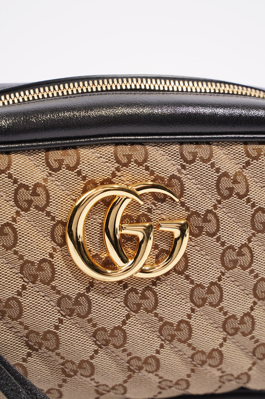 Gucci Womens Marmont Zip Supreme / Gold