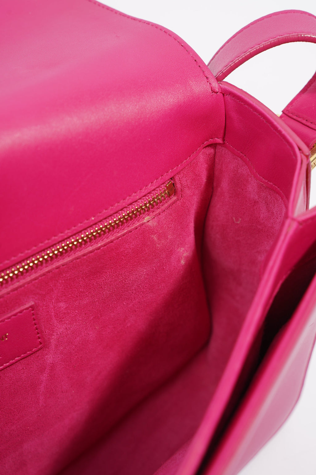 Saint Laurent Womens Universite Bag Pink / Gold