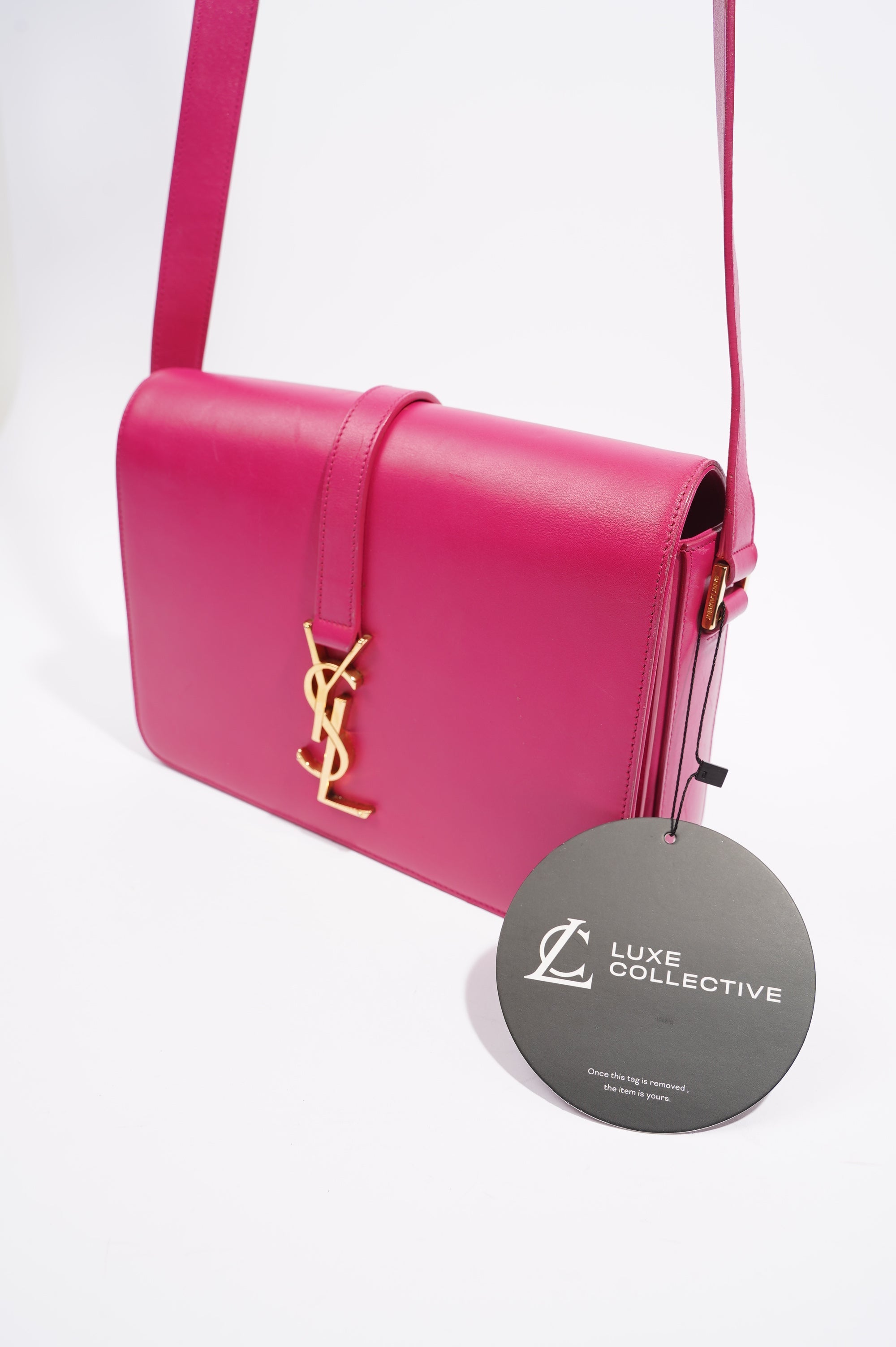 Saint Laurent Womens Universite Bag Pink / Gold
