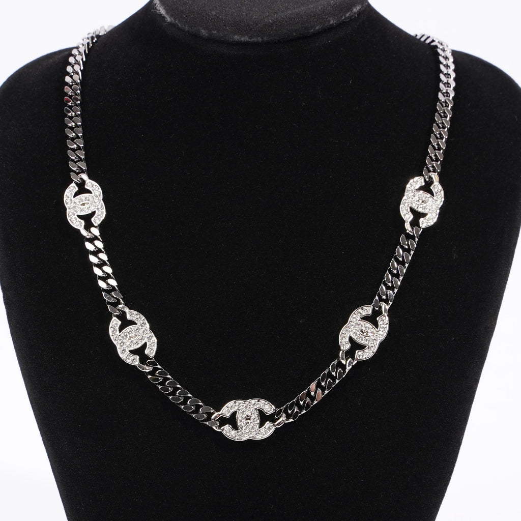 Chanel Womens CC Chocker Gun Metal Finish Base Metal 2021
