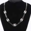 Chanel Womens CC Chocker Gun Metal Finish Base Metal 2021