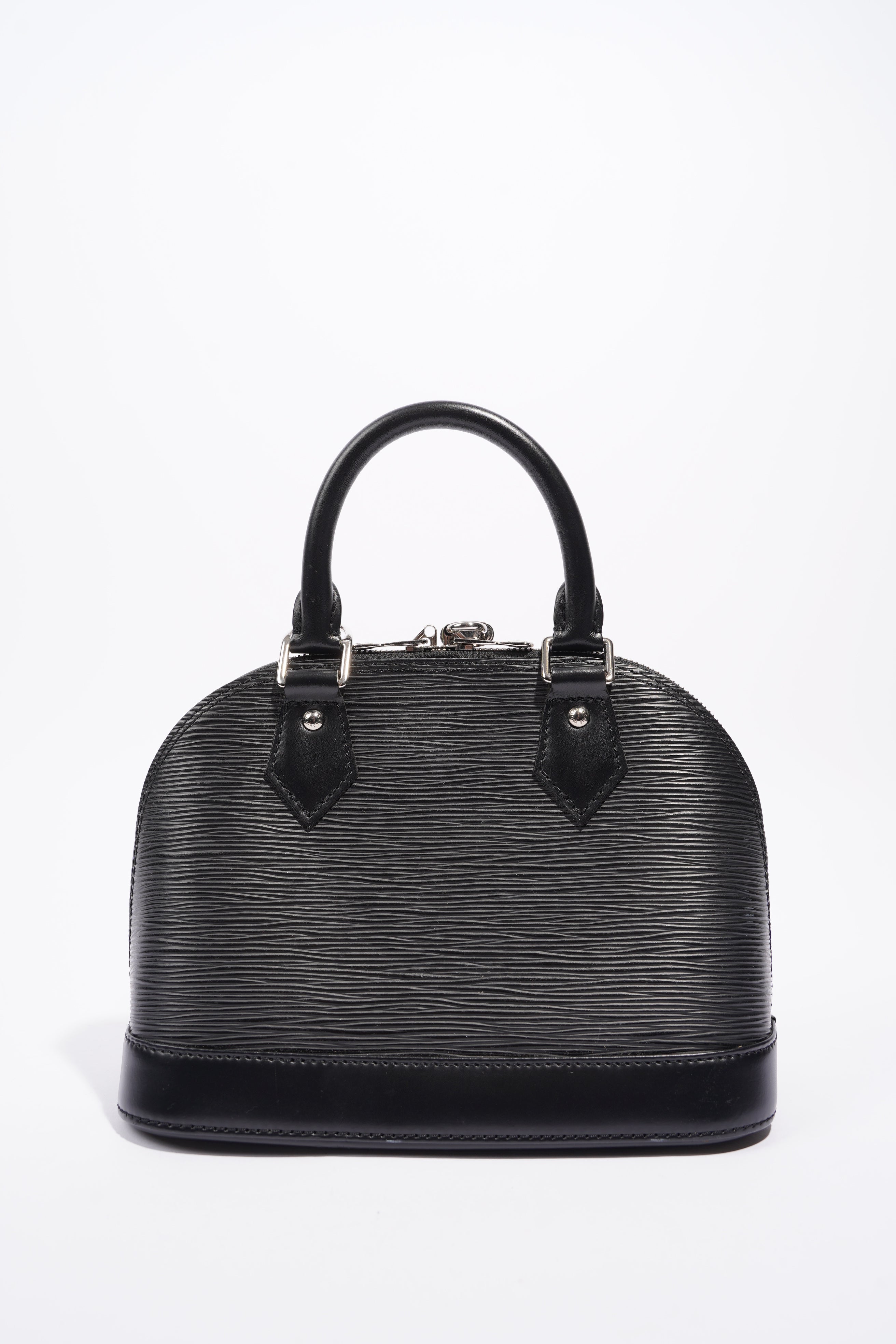 Louis Vuitton Womens Alma Black Epi Leather BB