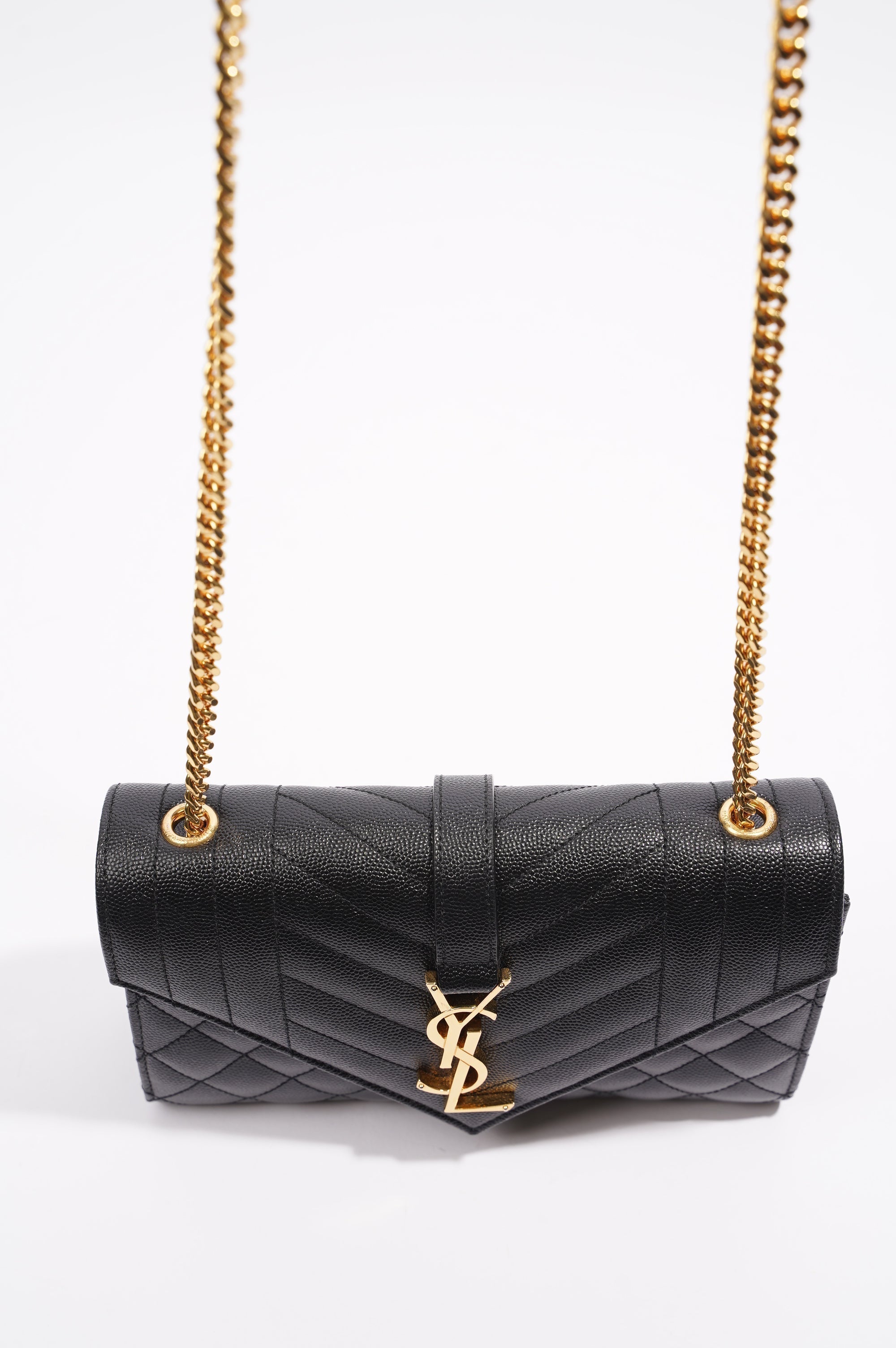 Saint Laurent Envelope Bag Black Small