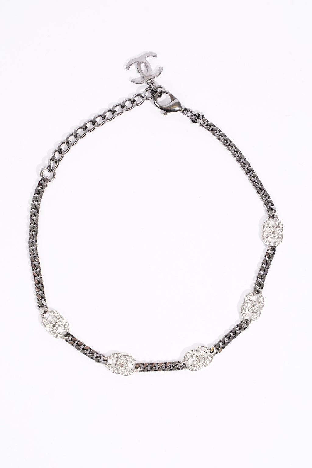 Chanel Womens CC Chocker Gun Metal Finish Base Metal 2021