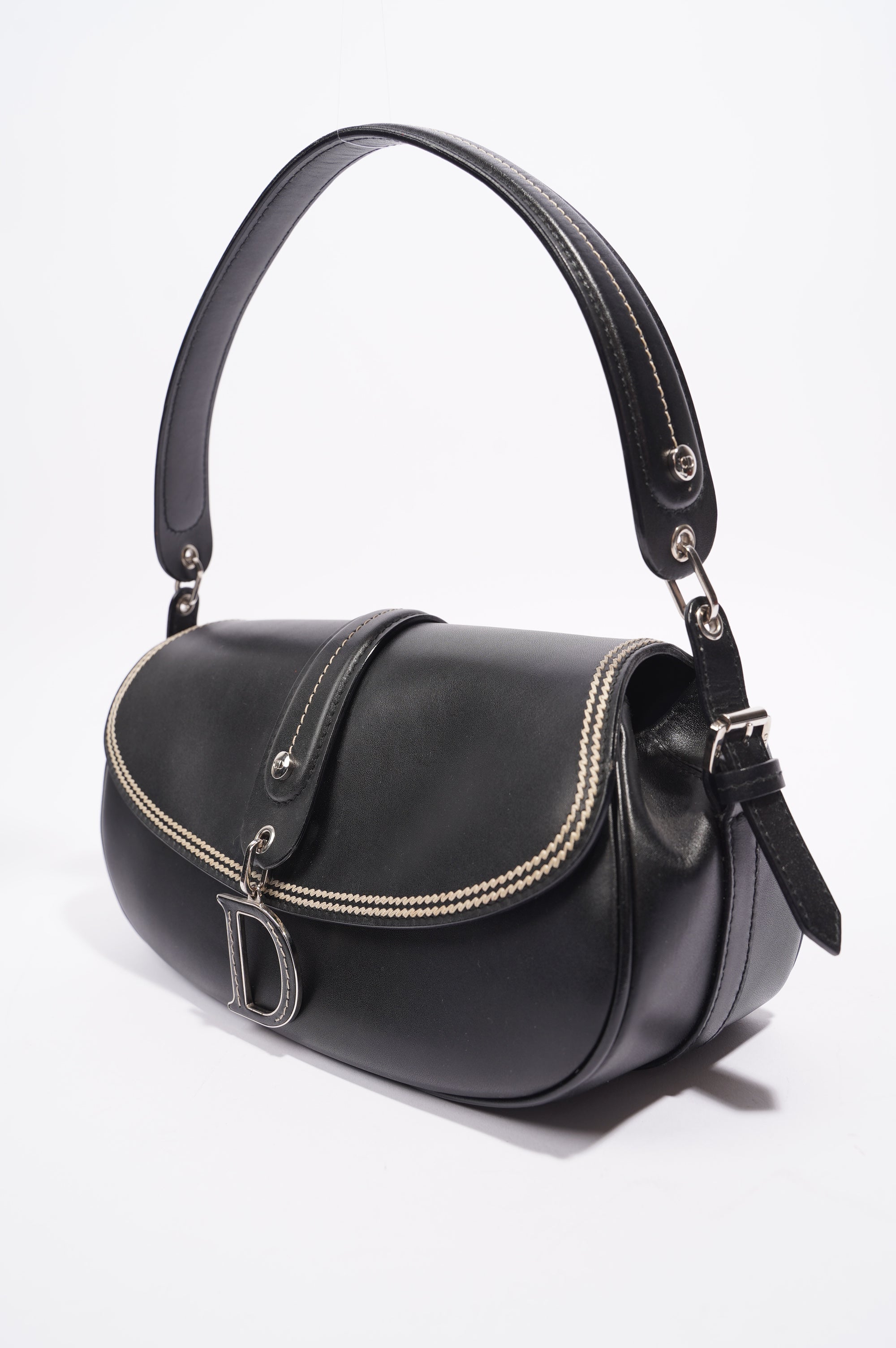 Christian Dior Womens Shoulder Bag Black