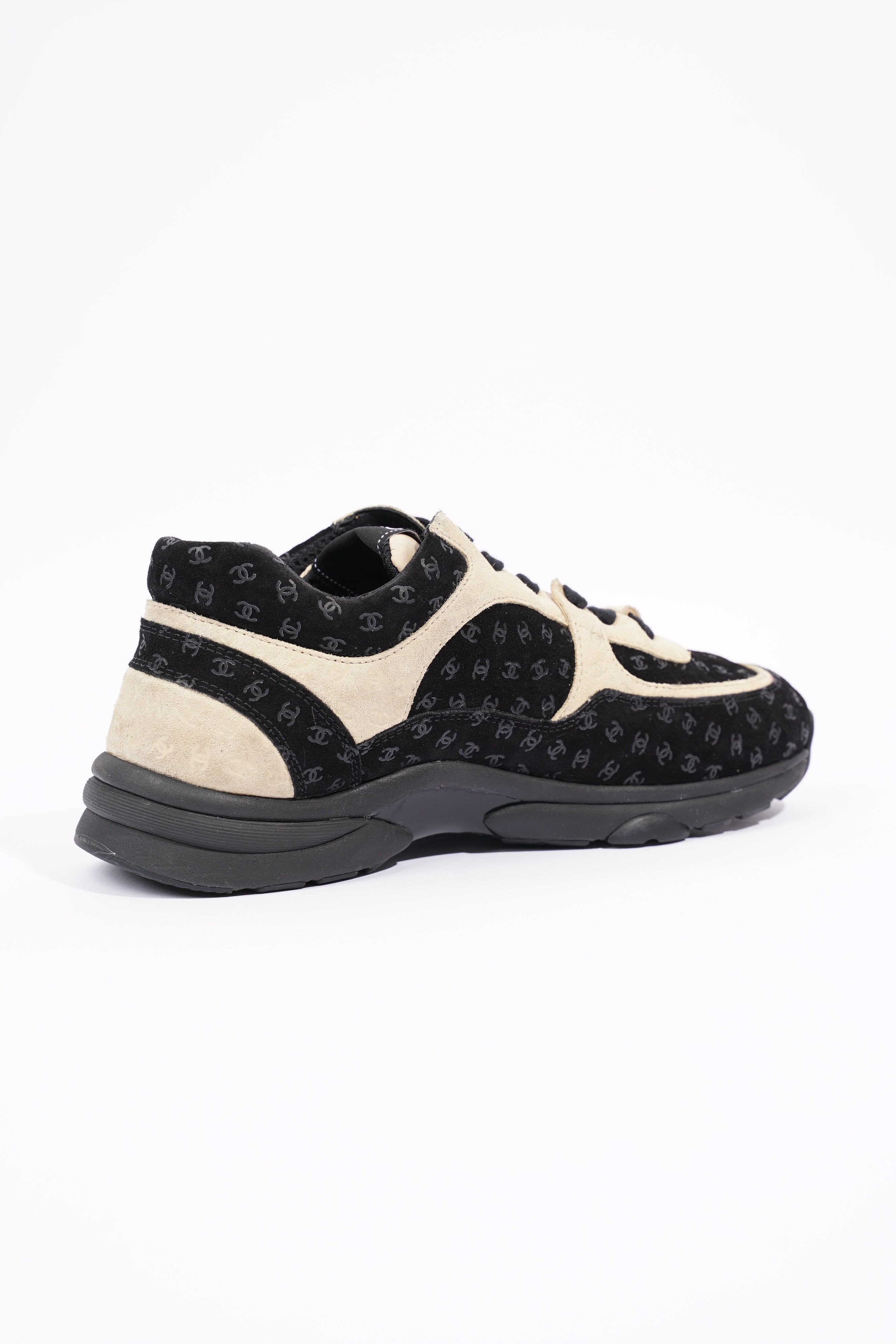 Chanel Womens CC Logo Black / Beige EU 39.5 / UK 6.5