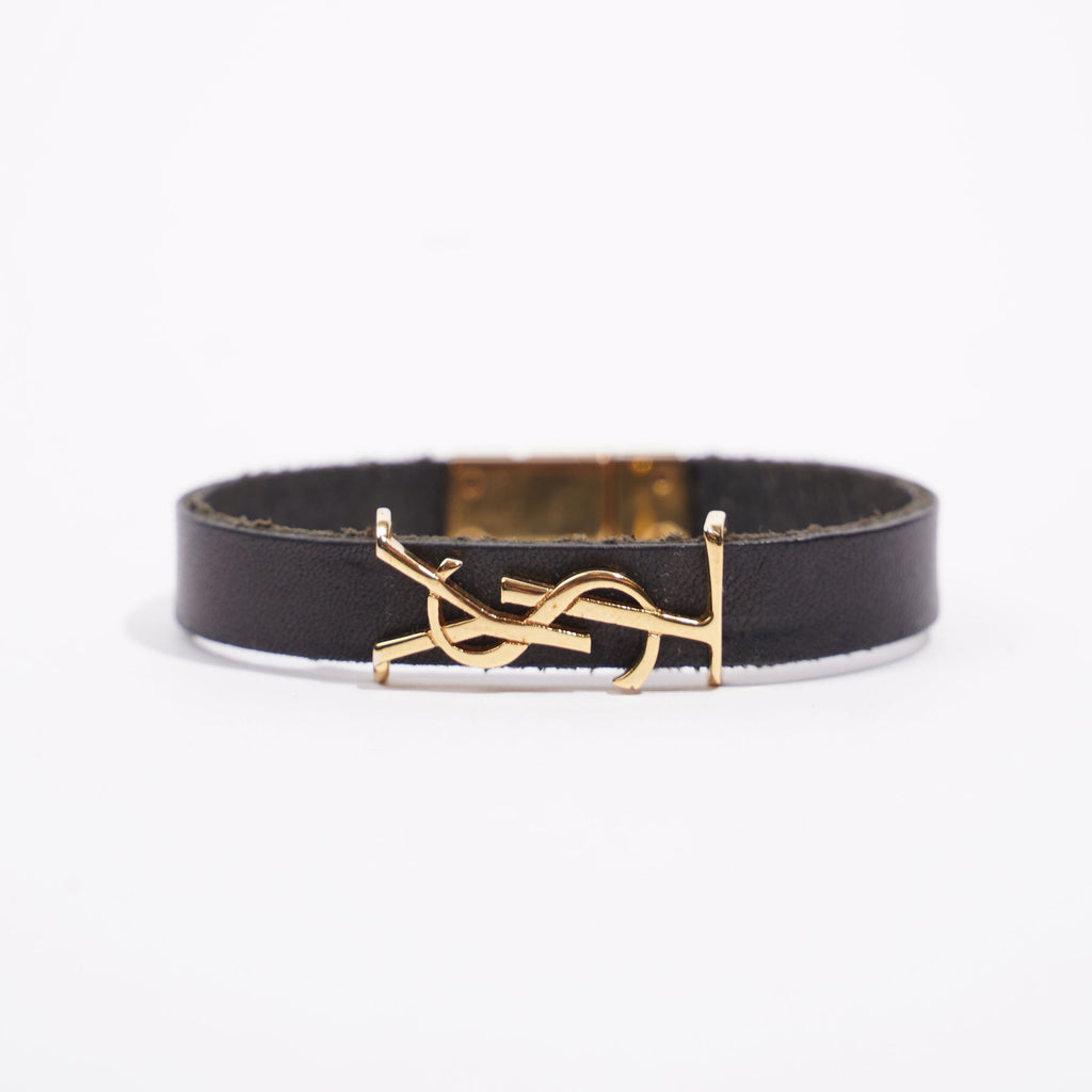 Saint Laurent Womens Opyum Bracelet Black / Gold