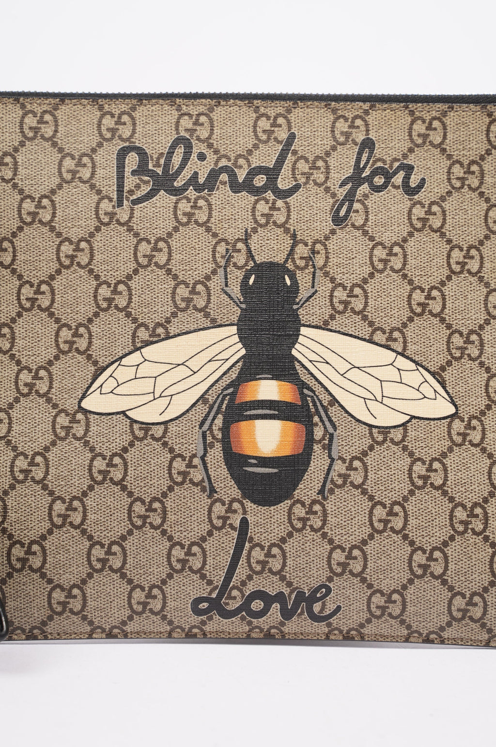 Gucci Pouch Bee Supreme / Bee Print Canvas