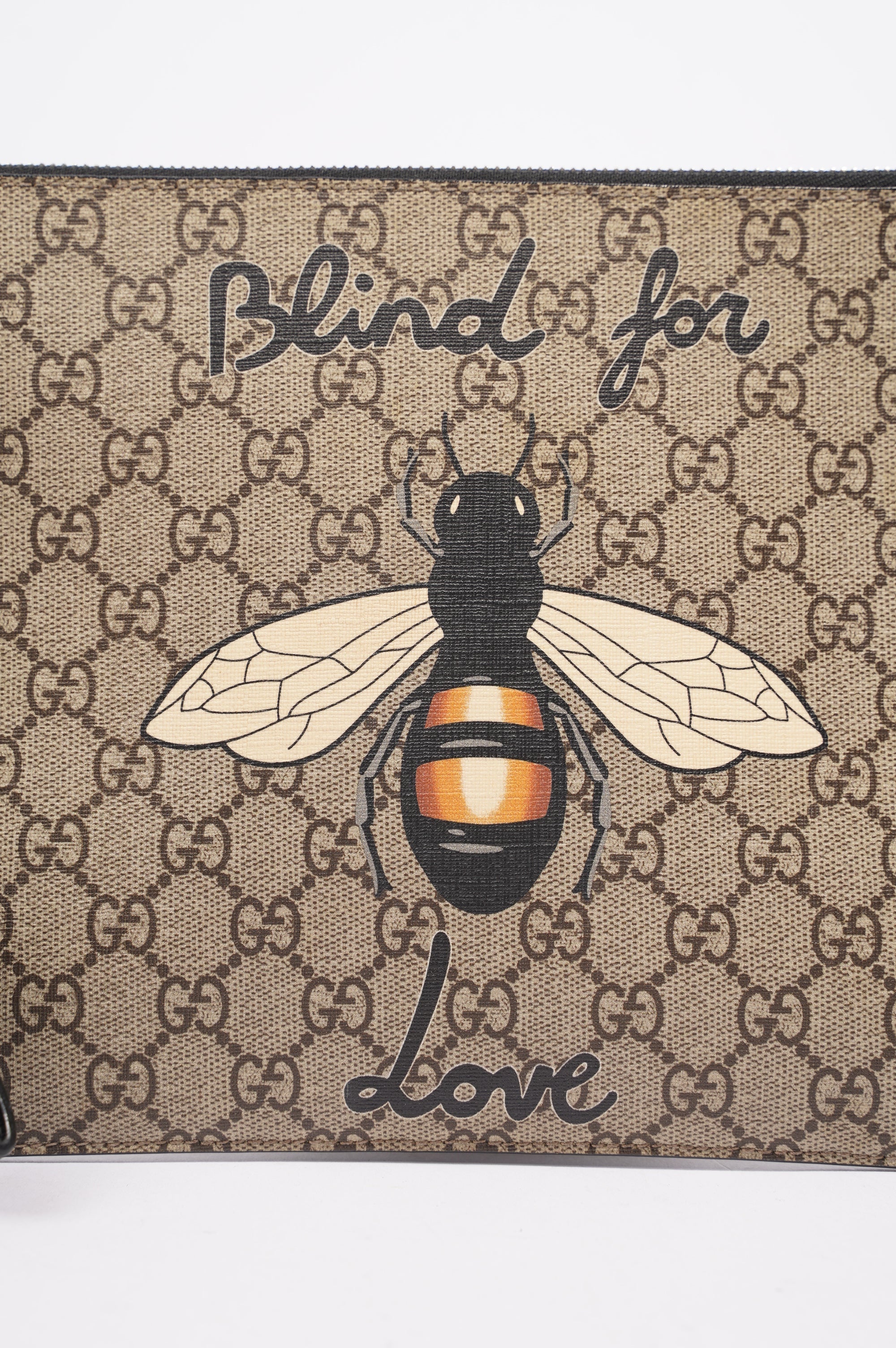 Gucci Pouch Bee Supreme / Bee Print Canvas