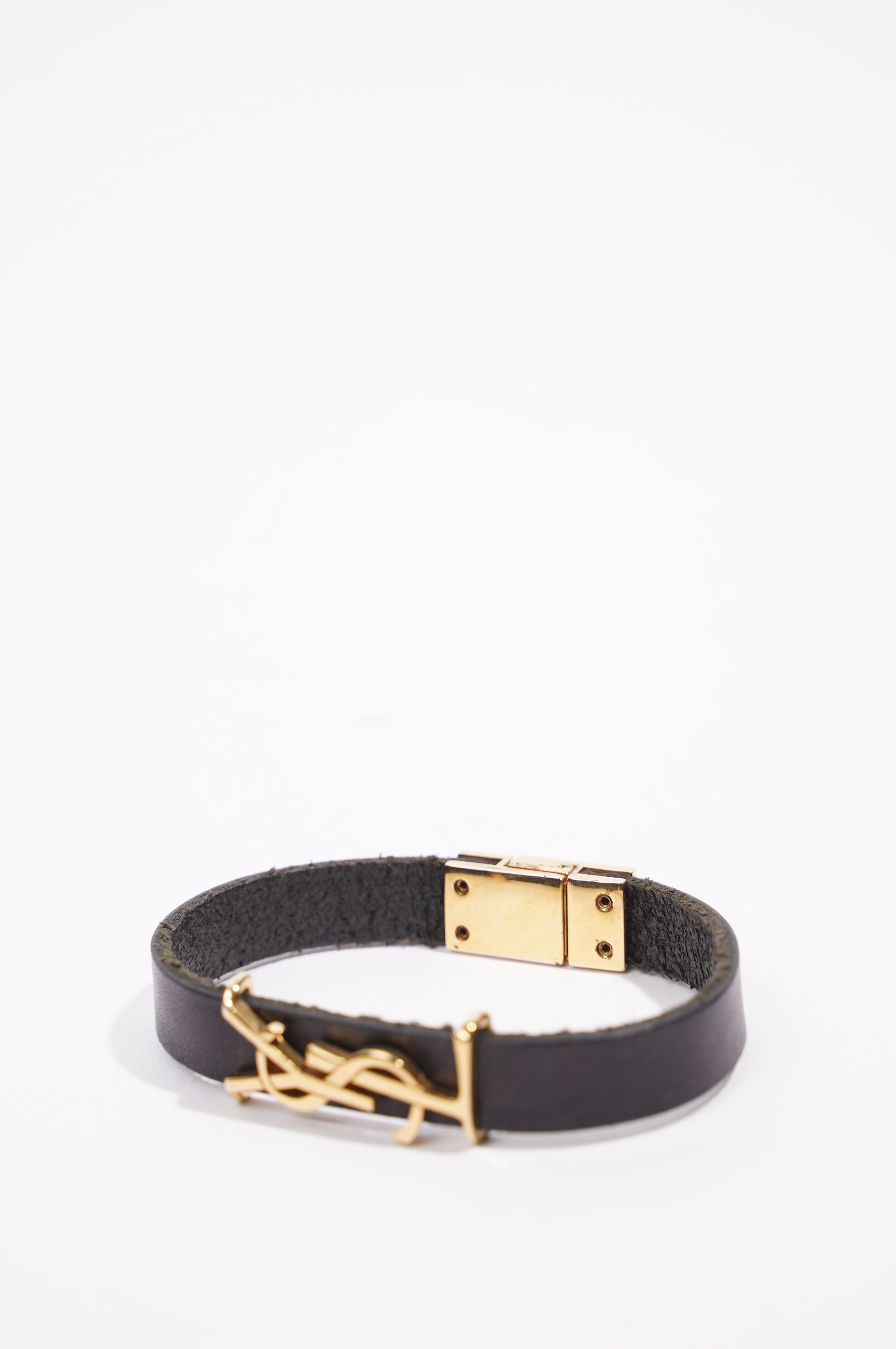 Saint Laurent Womens Opyum Bracelet Black / Gold