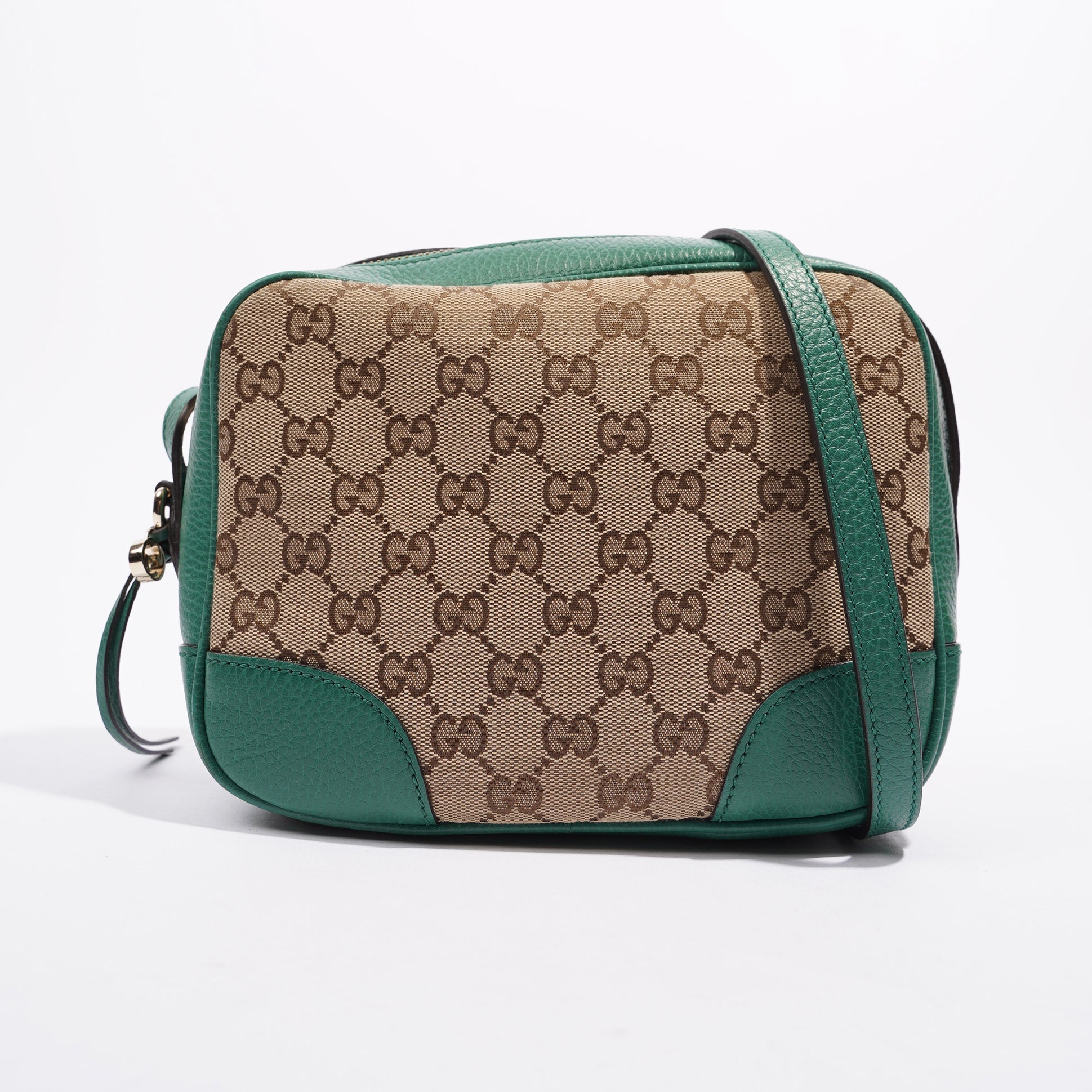 Gucci Womens Bree Crossbody Supreme / Green