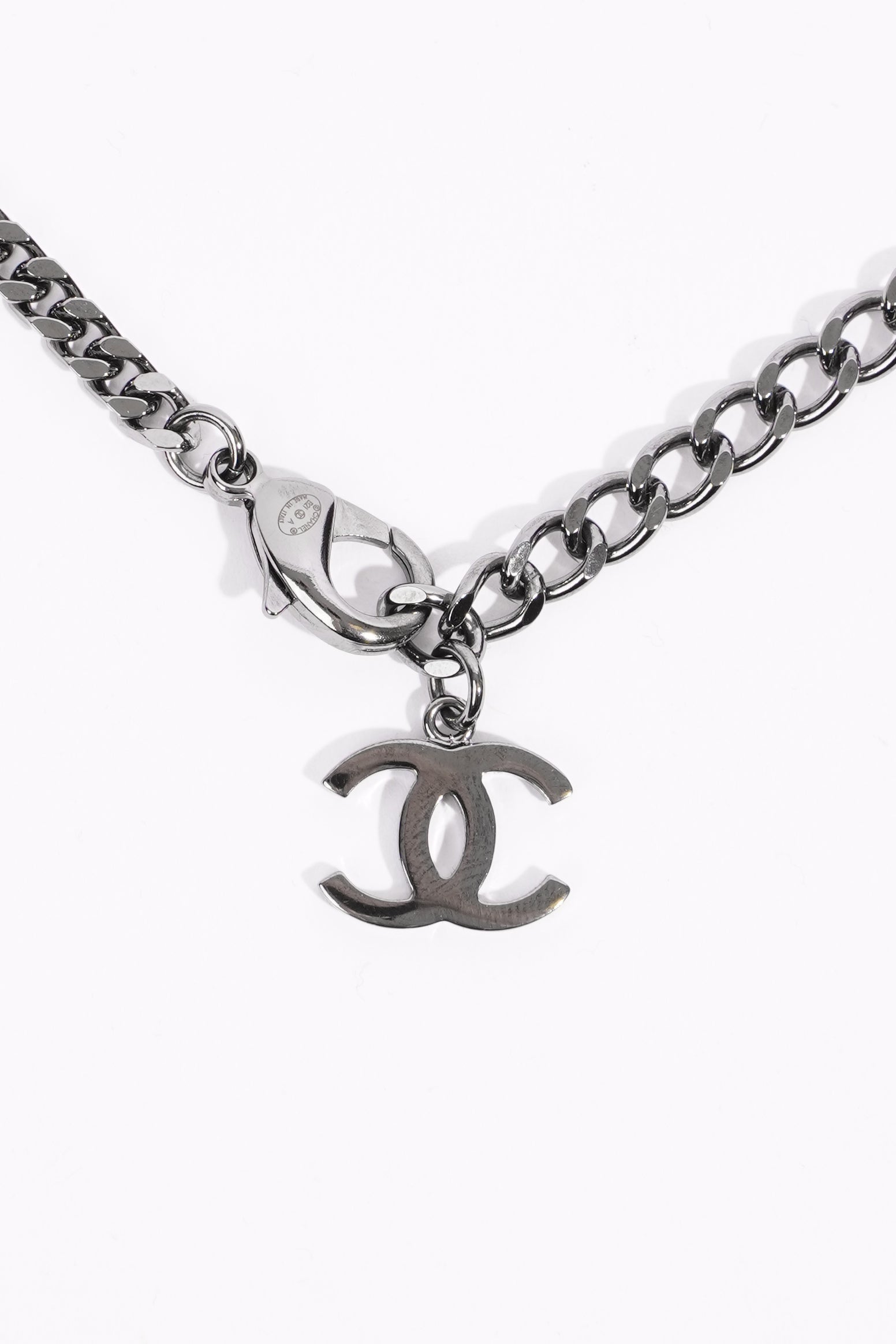 Chanel Womens CC Chocker Gun Metal Finish Base Metal 2021