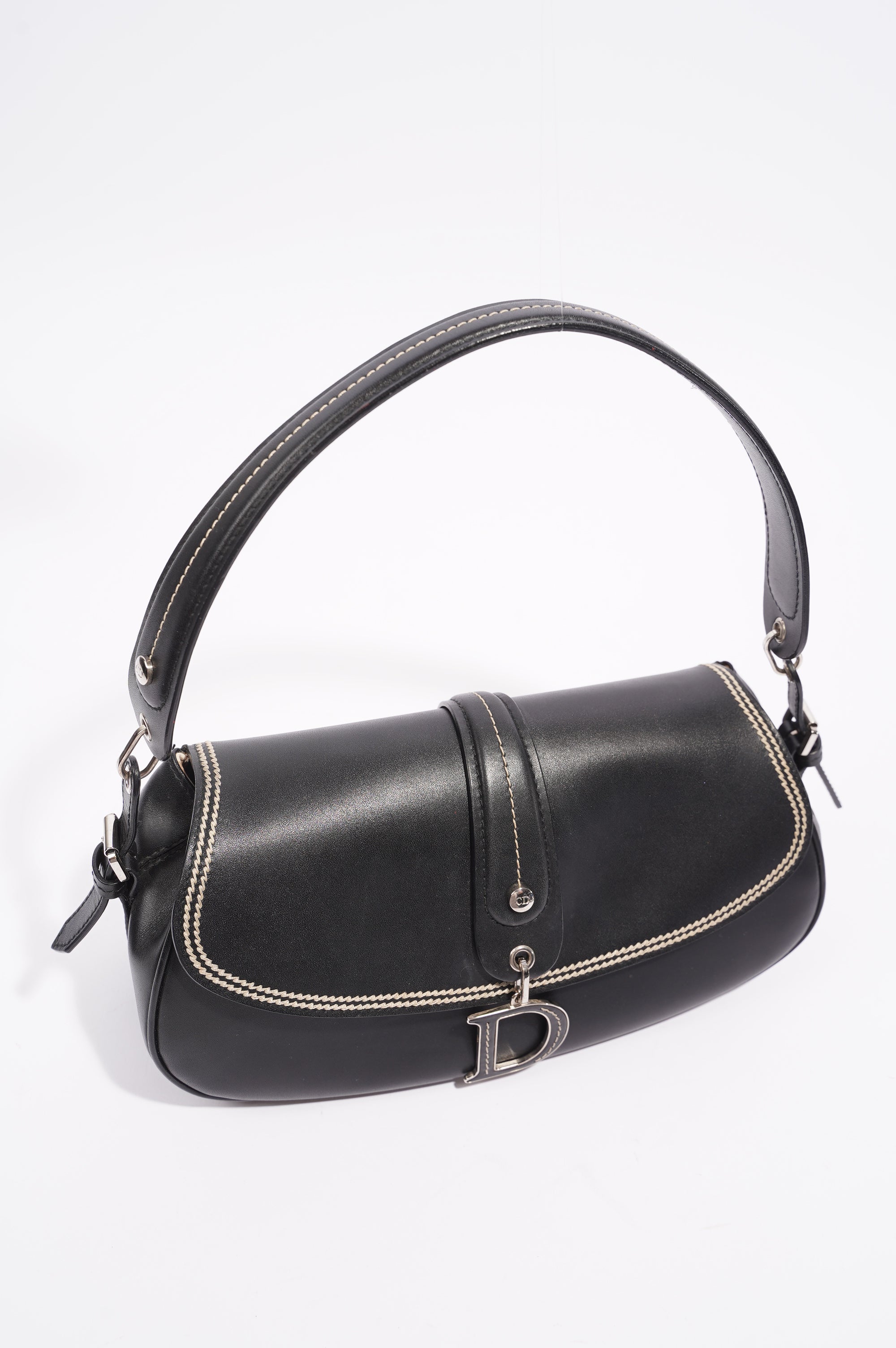 Christian Dior Womens Shoulder Bag Black