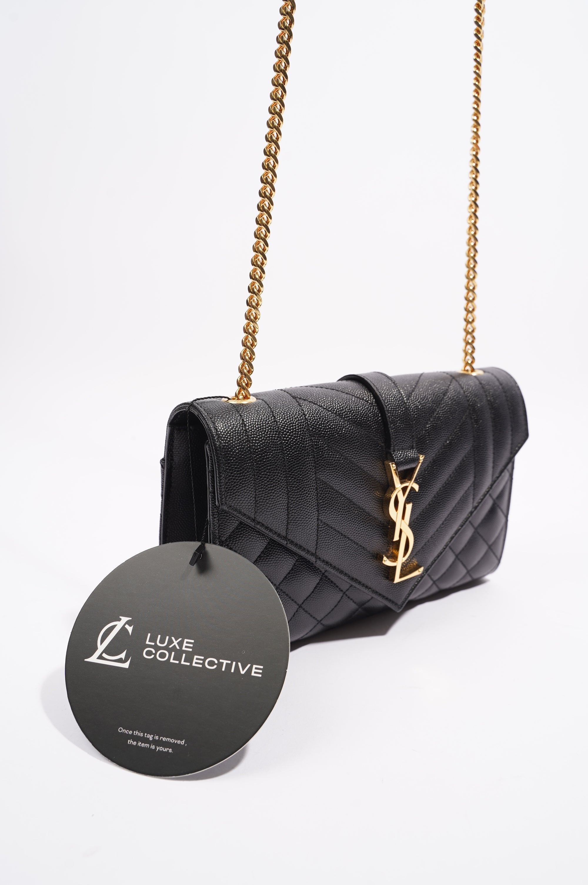 Saint Laurent Envelope Bag Black Small