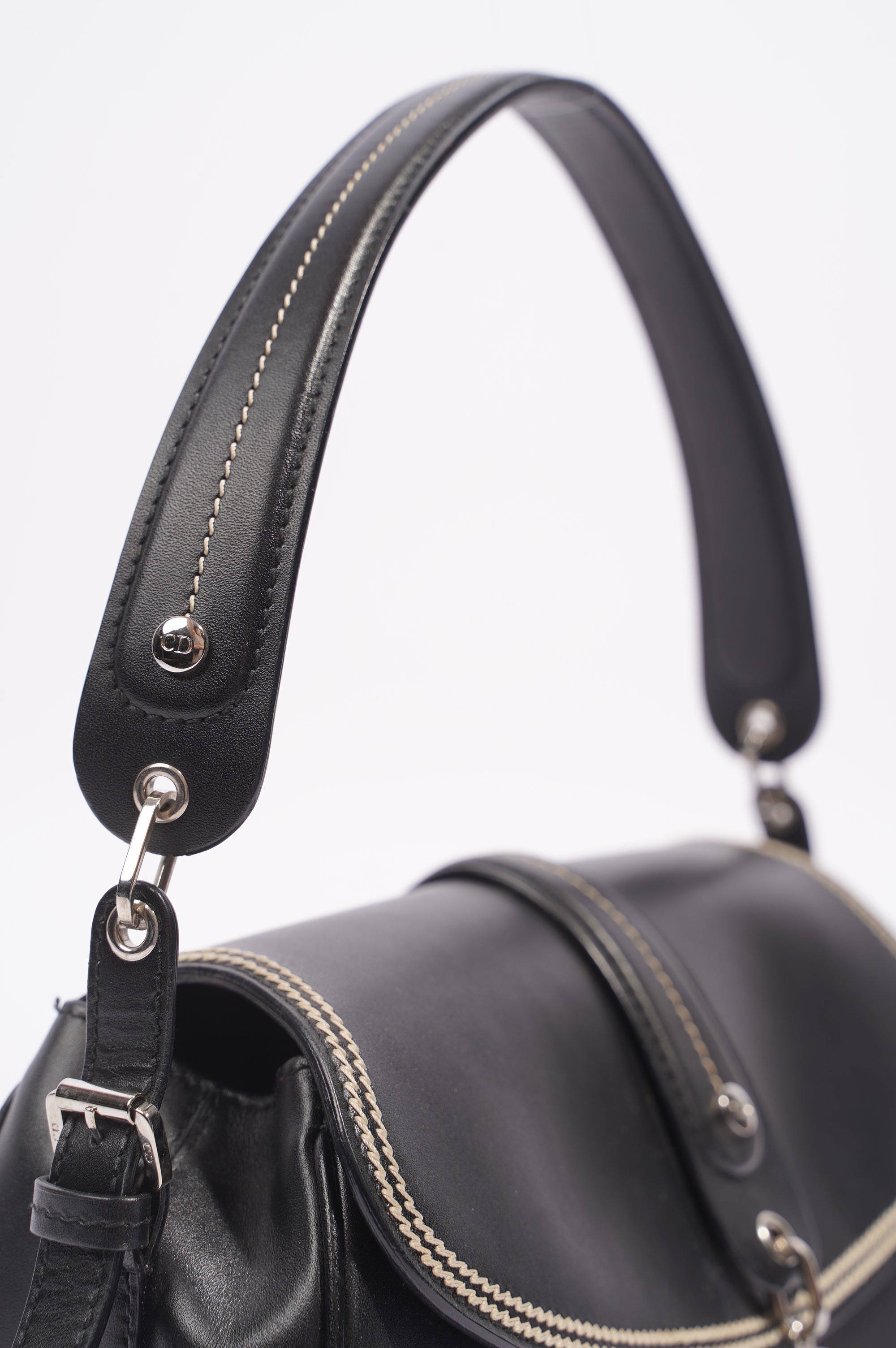 Christian Dior Womens Shoulder Bag Black