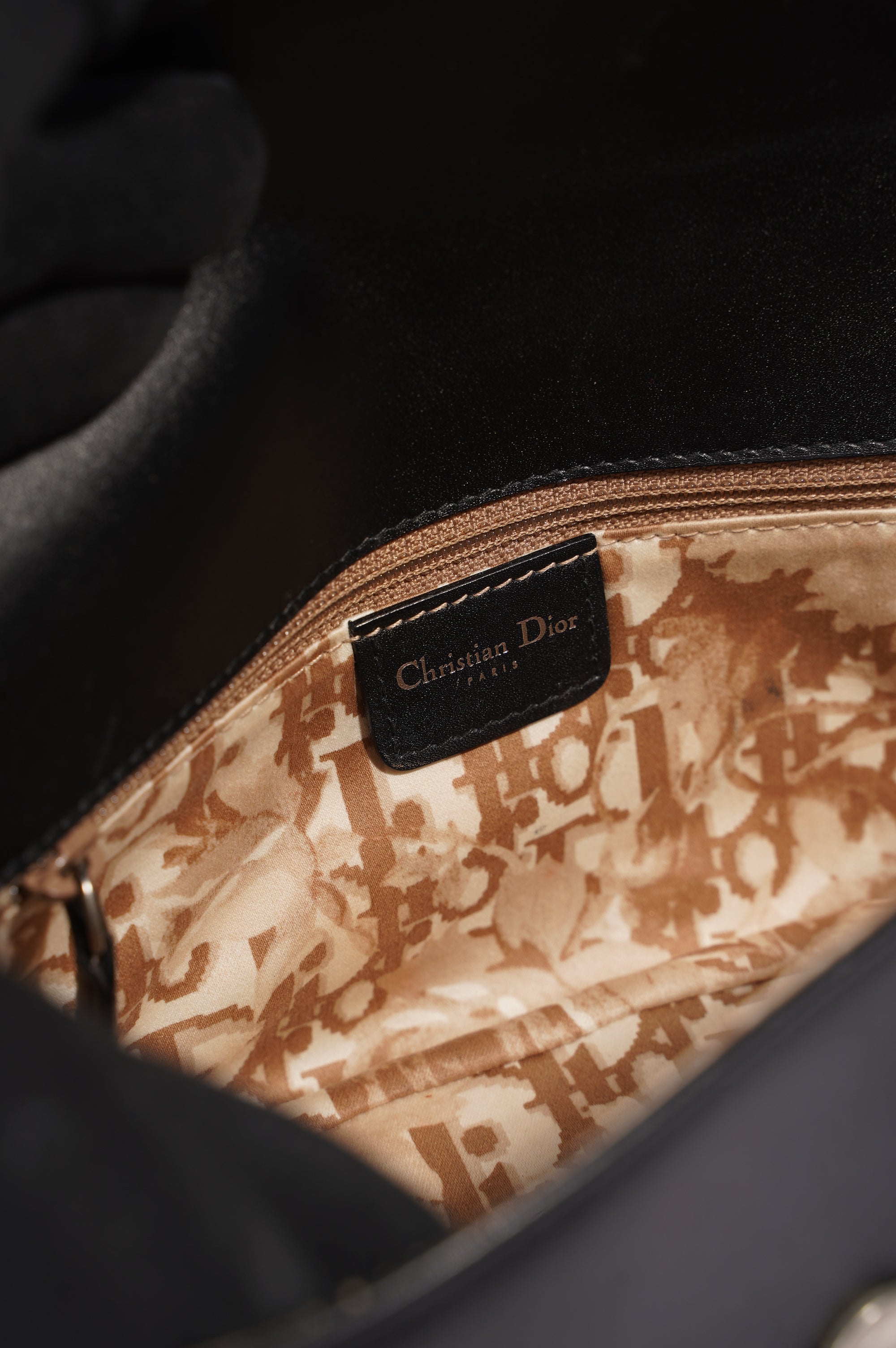 Christian Dior Womens Shoulder Bag Black