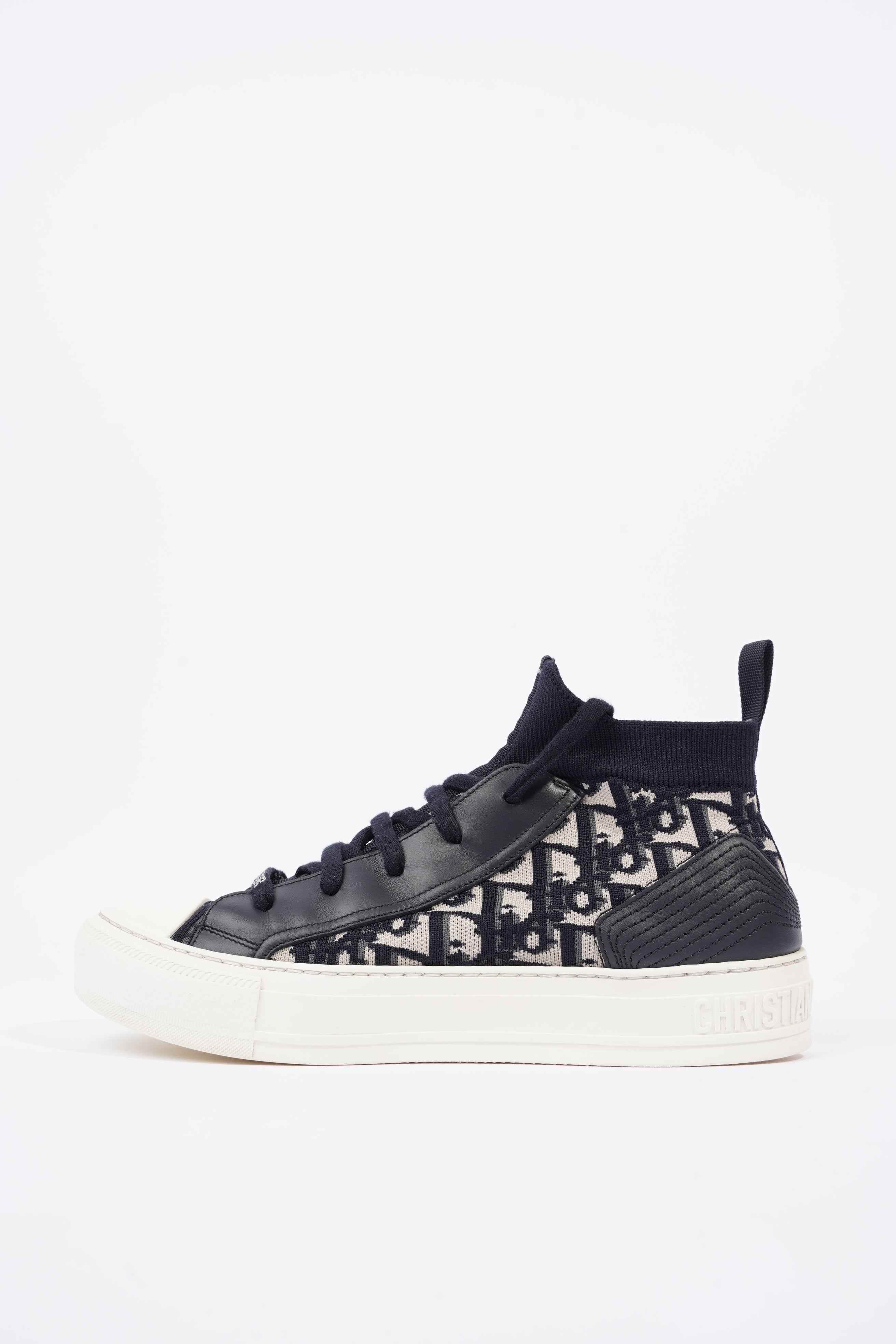 Christian Dior Womens Walk n' Dior High Top Blue / White EU 38 / UK 5