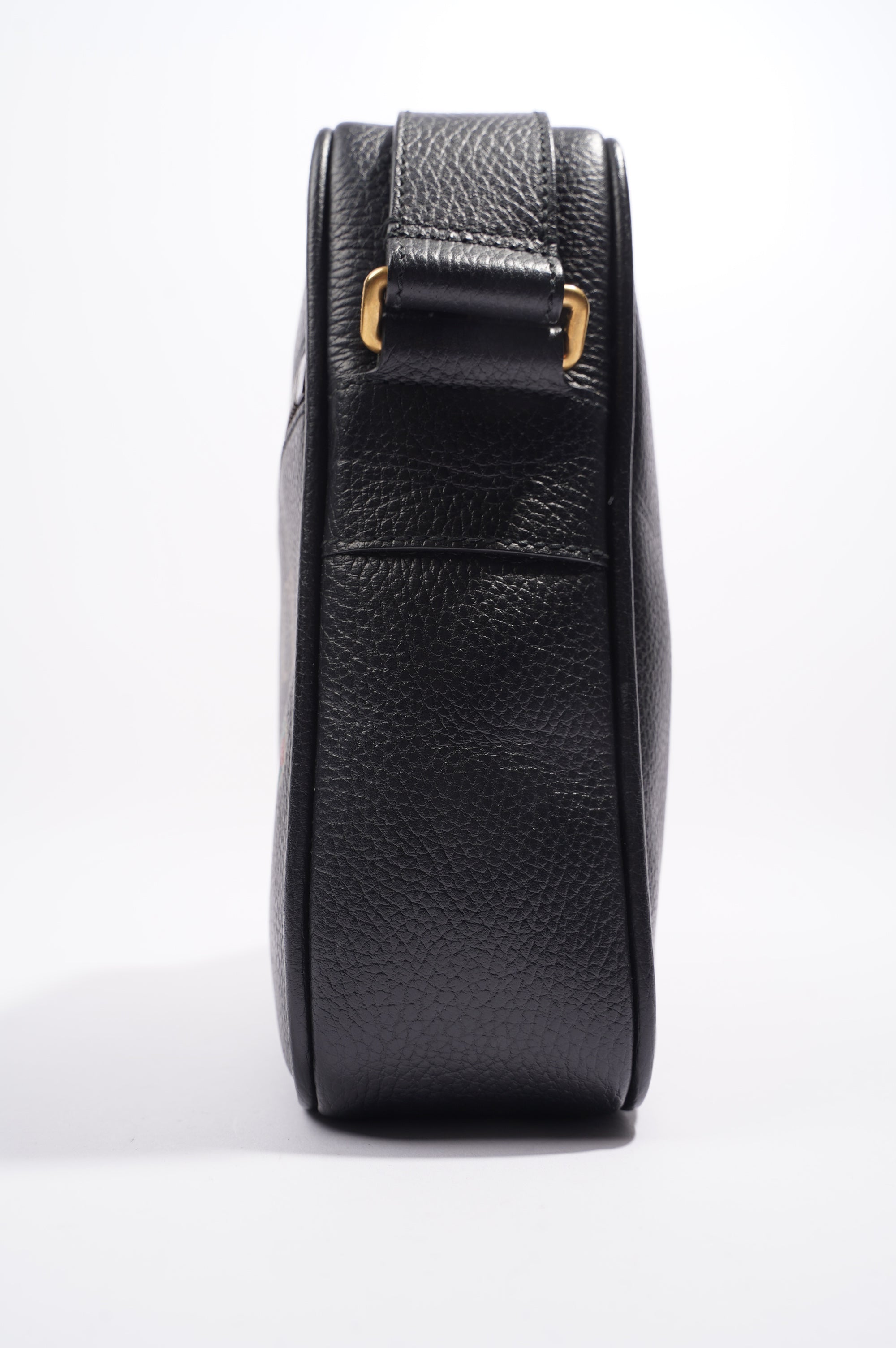 Gucci Mens Print Messenger Black Leather