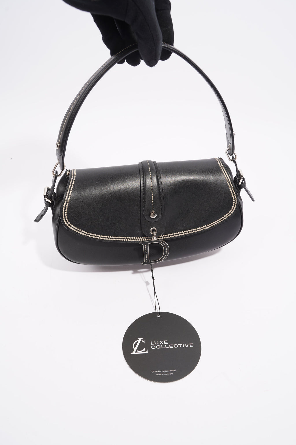 Christian Dior Womens Shoulder Bag Black