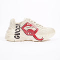 Gucci Womens Rhyton Cream Distressed EU 38 / UK 5