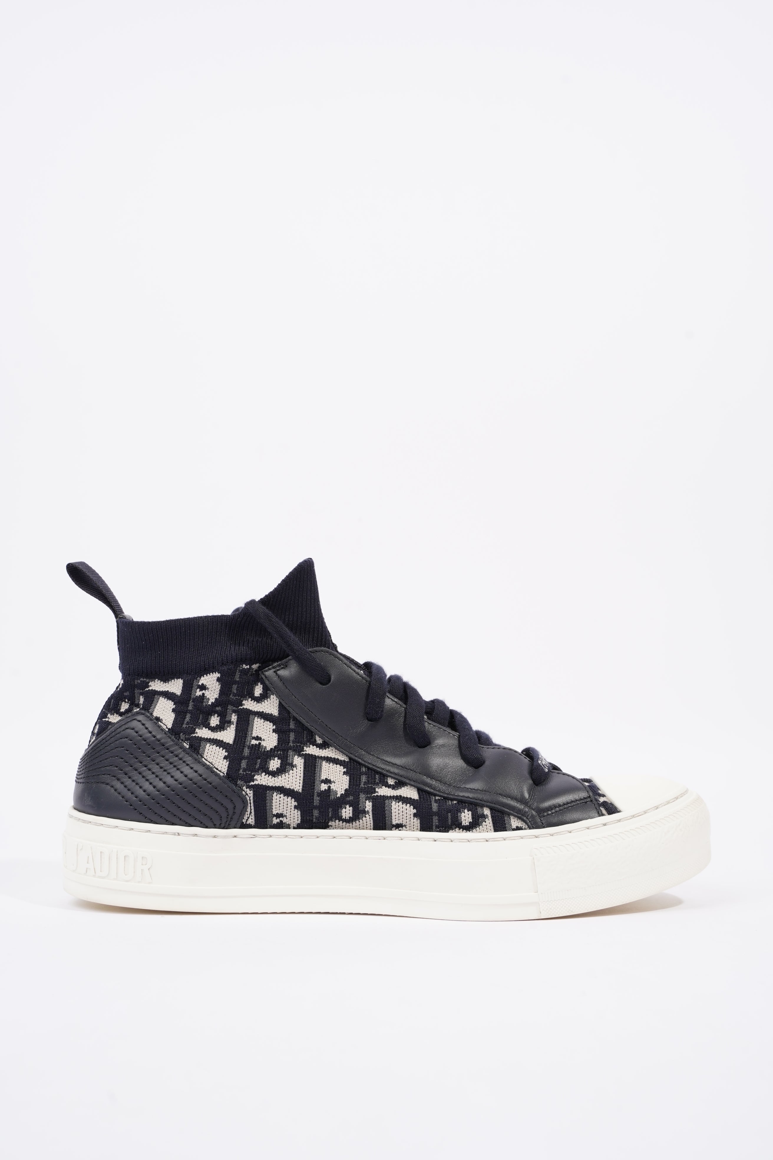 Christian Dior Womens Walk n' Dior High Top Blue / White EU 38 / UK 5