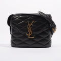 Saint Laurent Womens June Quilted Box Bag Black