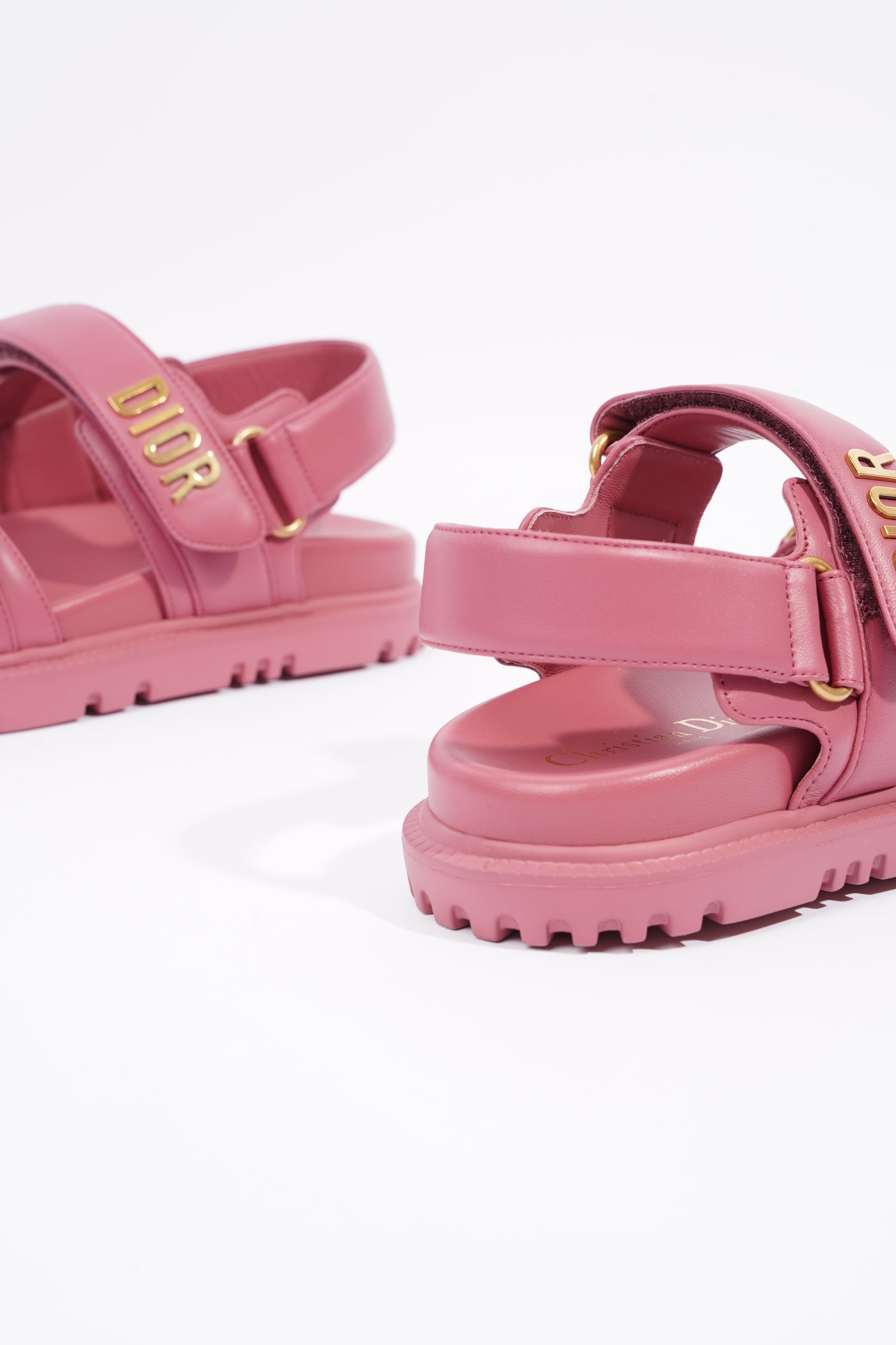 Christian Dior Womens Dioract Sandals Pink EU 35 / UK 2