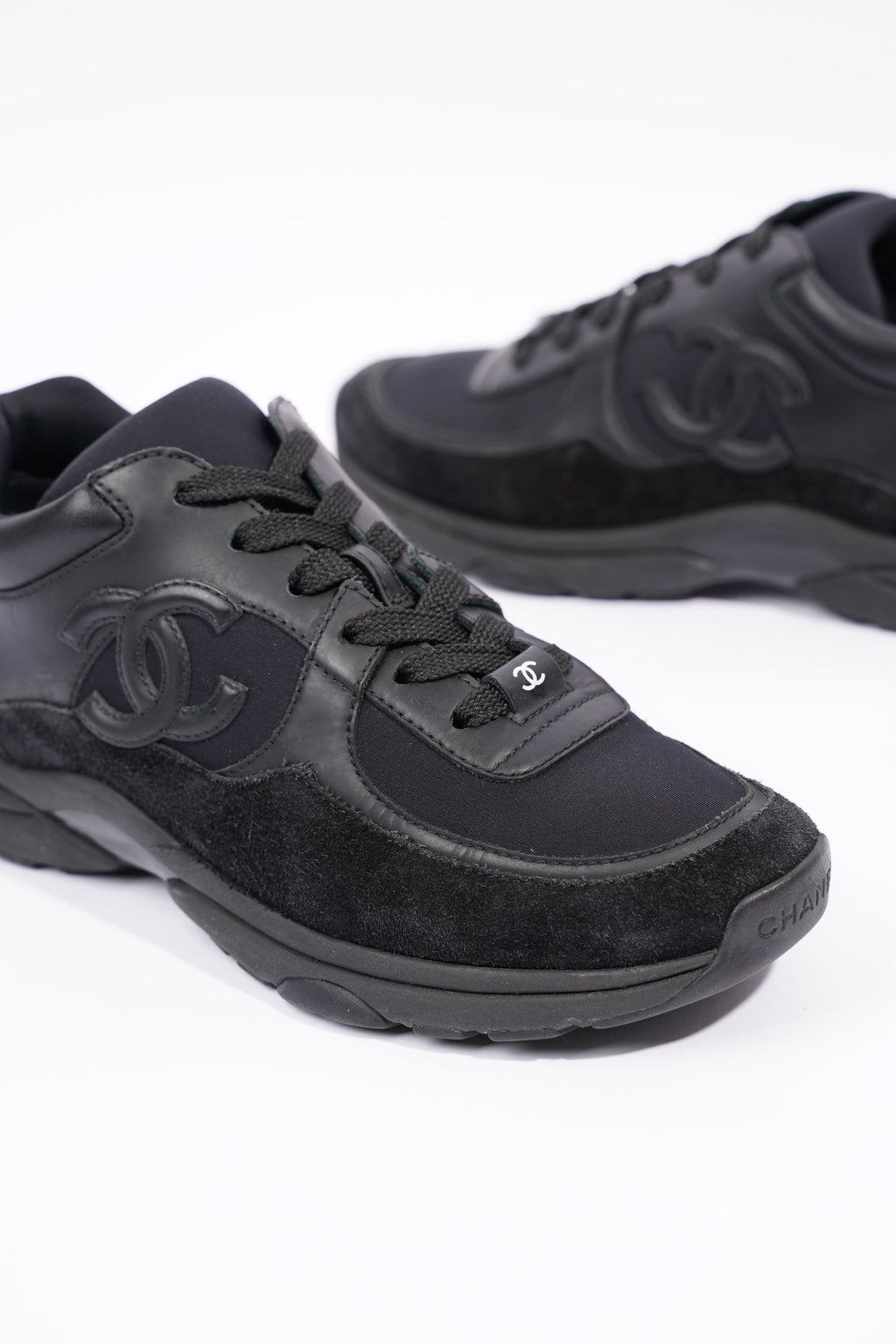 Chanel Womens CC Logo Black EU 37 / UK 4