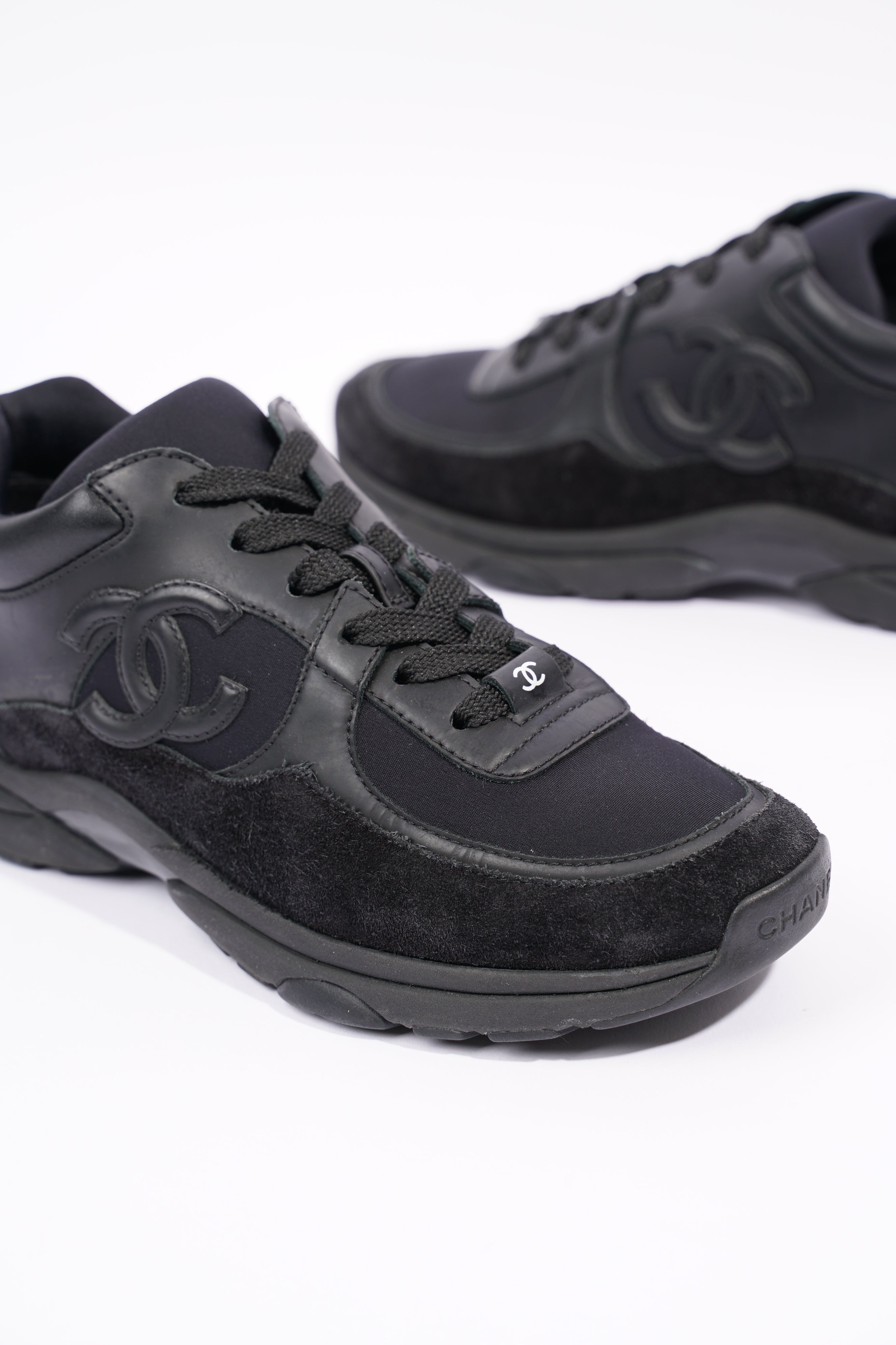 Chanel Womens CC Logo Black EU 37 / UK 4