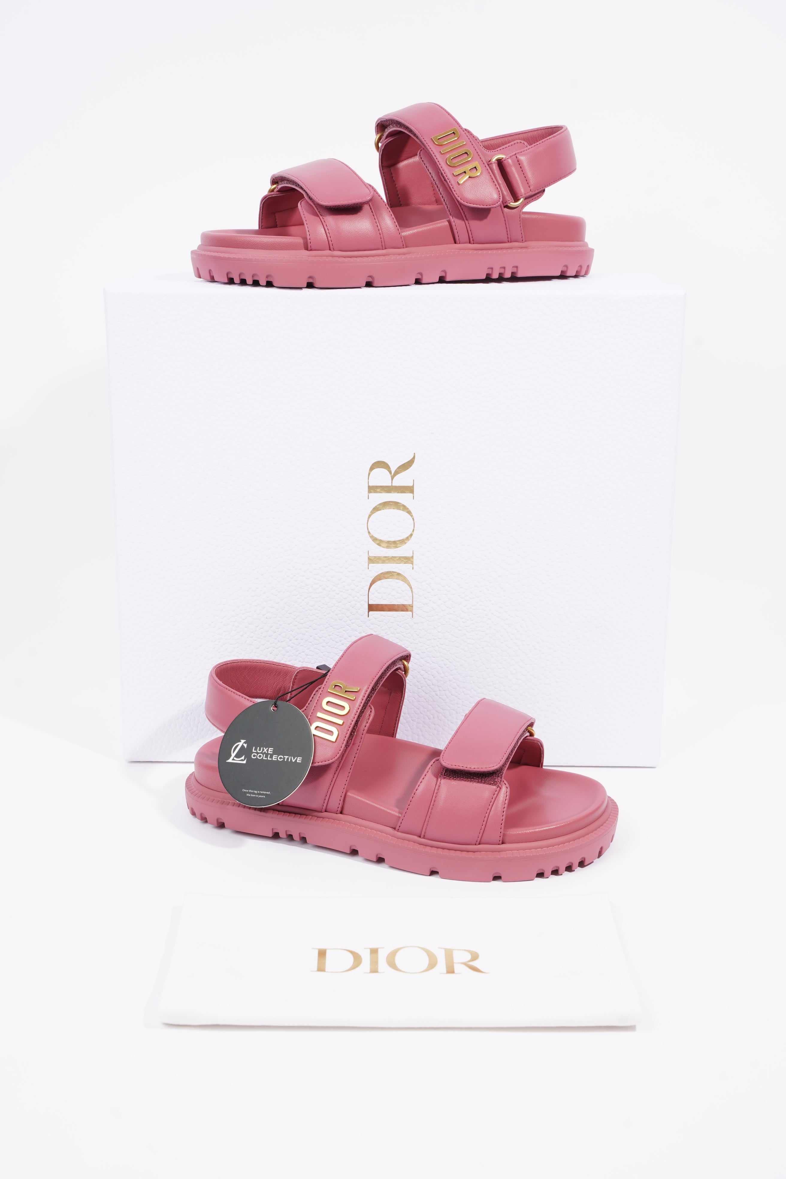 Christian Dior Womens Dioract Sandals Pink EU 35 / UK 2