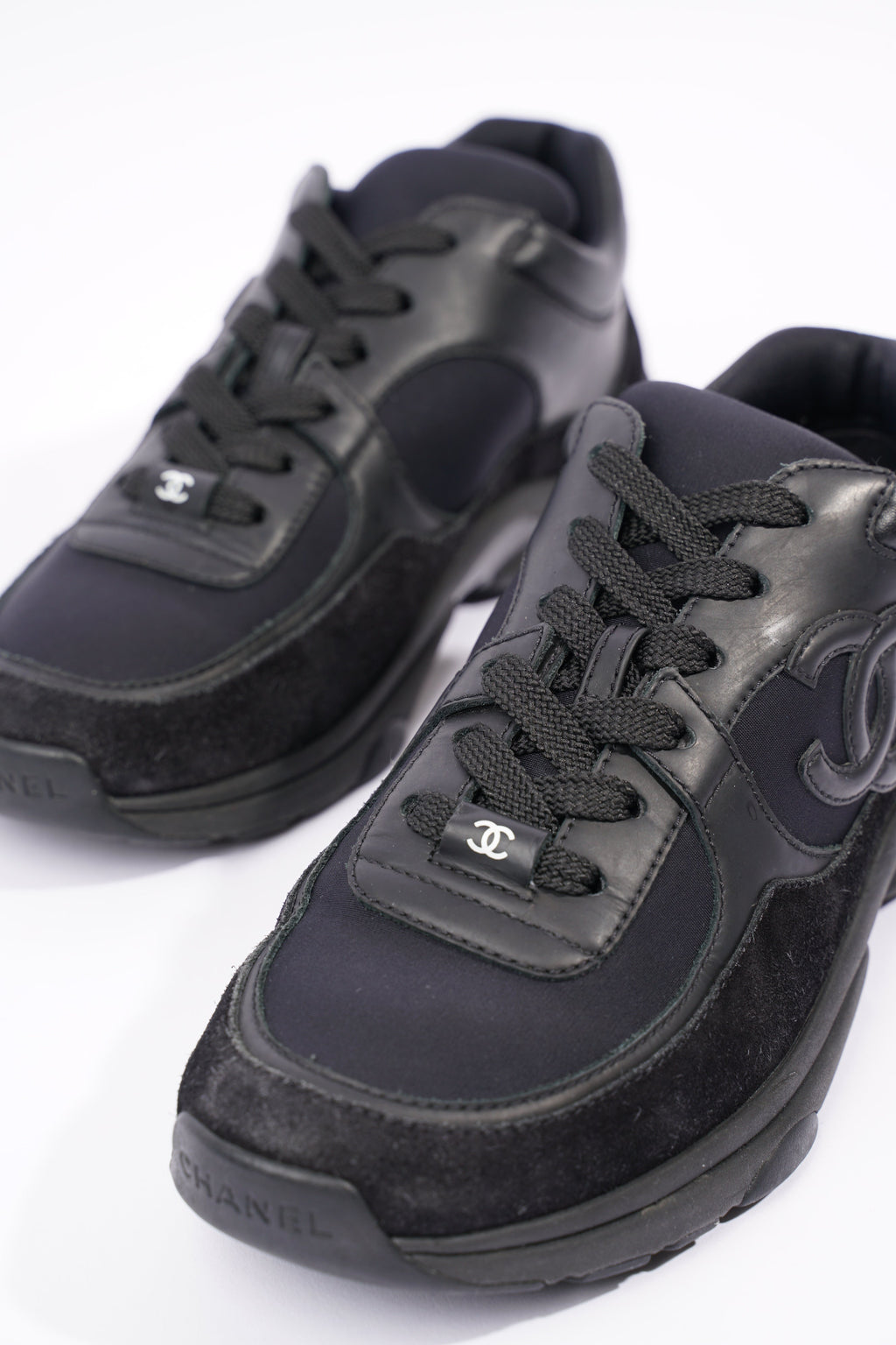 Chanel Womens CC Logo Black EU 37 / UK 4