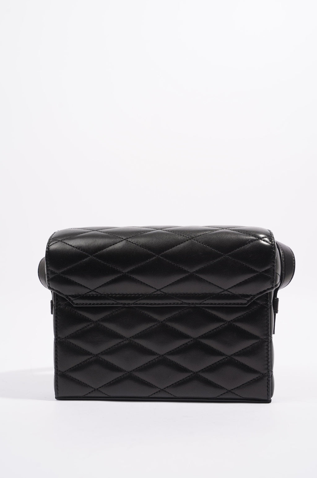 Saint Laurent Womens June Quilted Box Bag Black