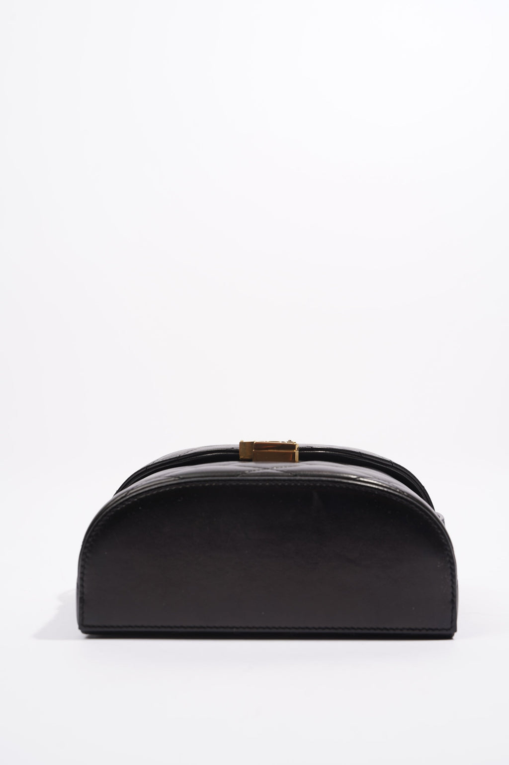Saint Laurent Womens June Quilted Box Bag Black