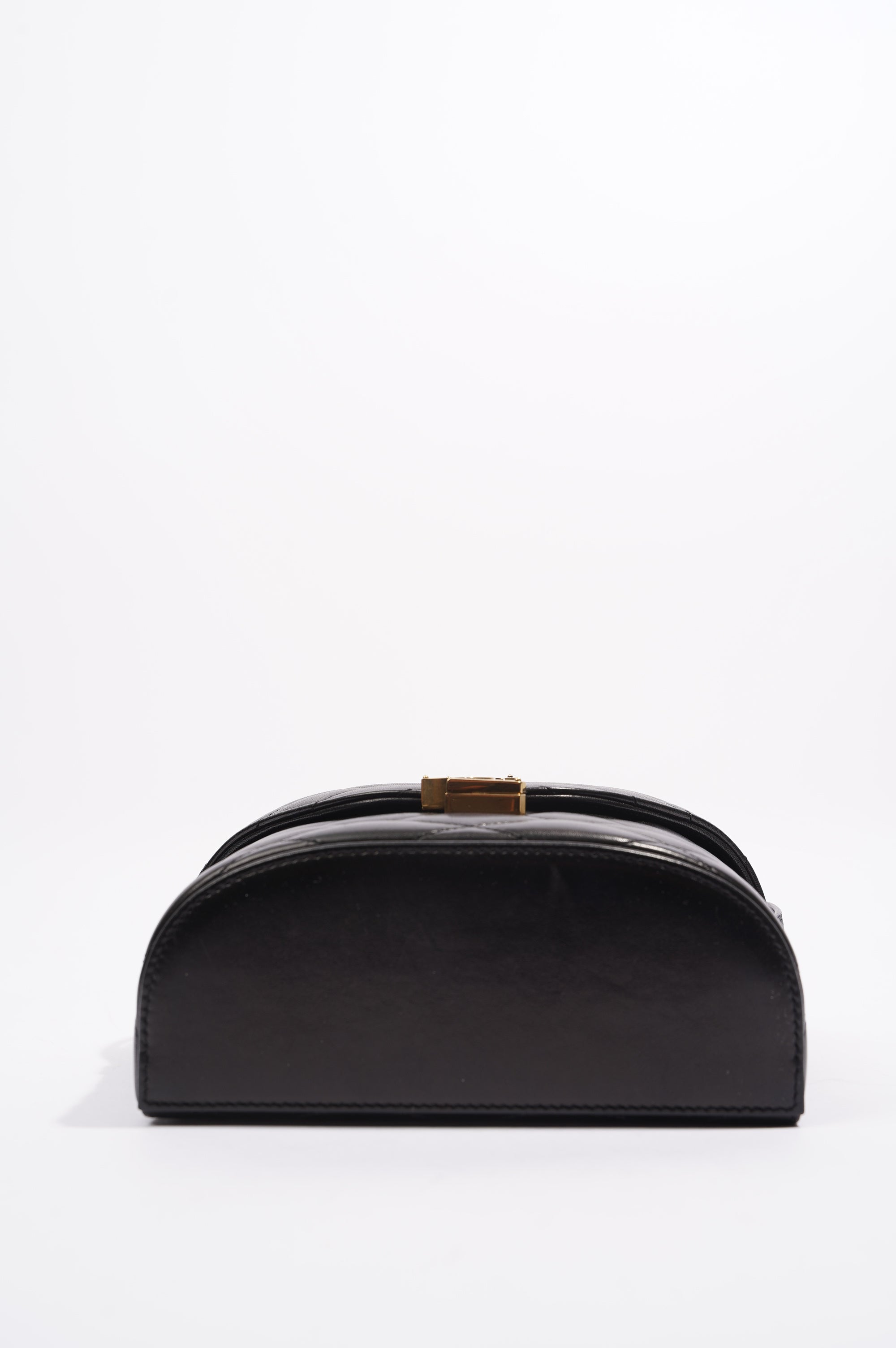 Saint Laurent Womens June Quilted Box Bag Black