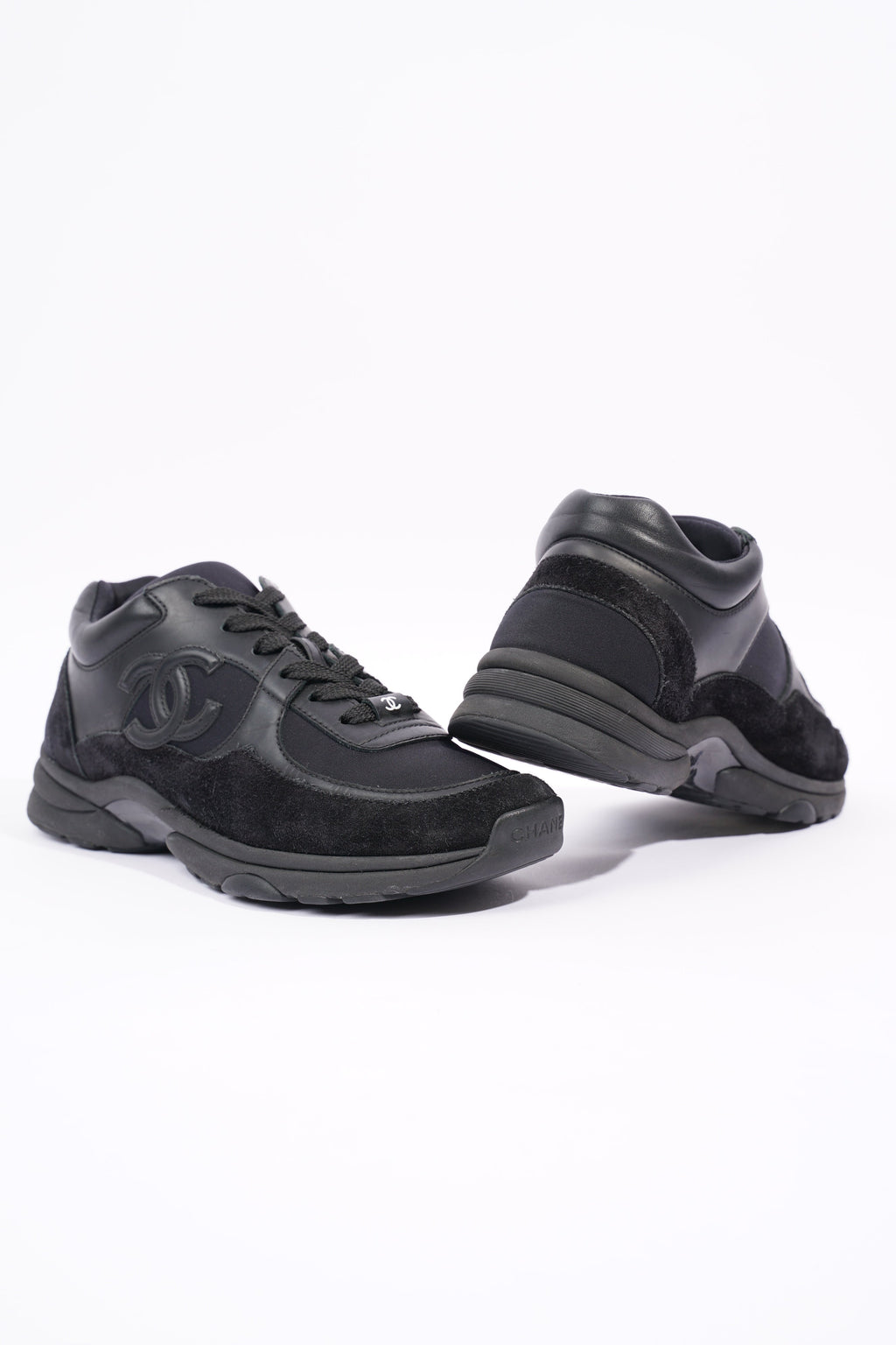 Chanel Womens CC Logo Black EU 37 / UK 4