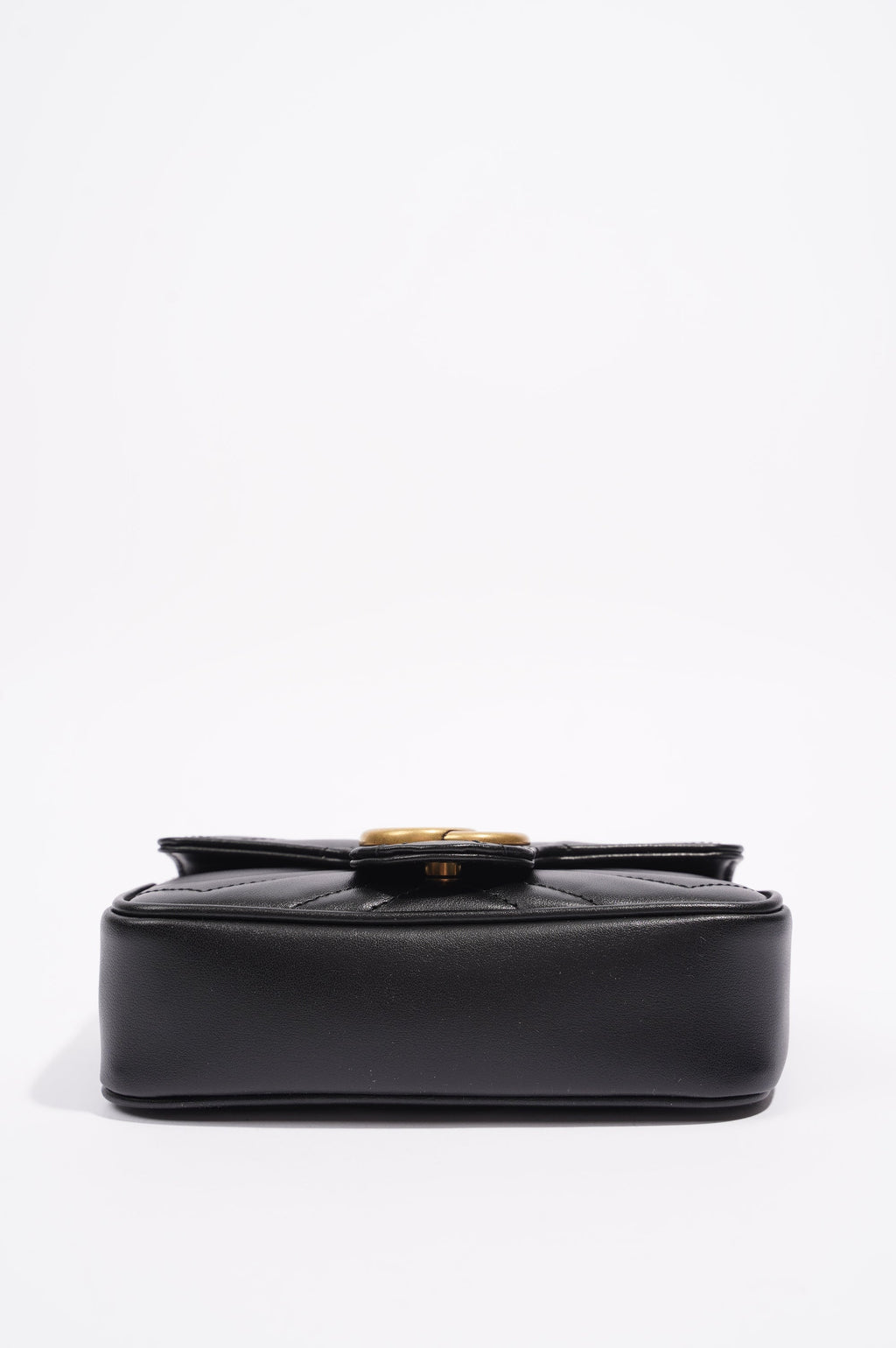 Gucci Womens Marmont Bag Black Leather Super Mini