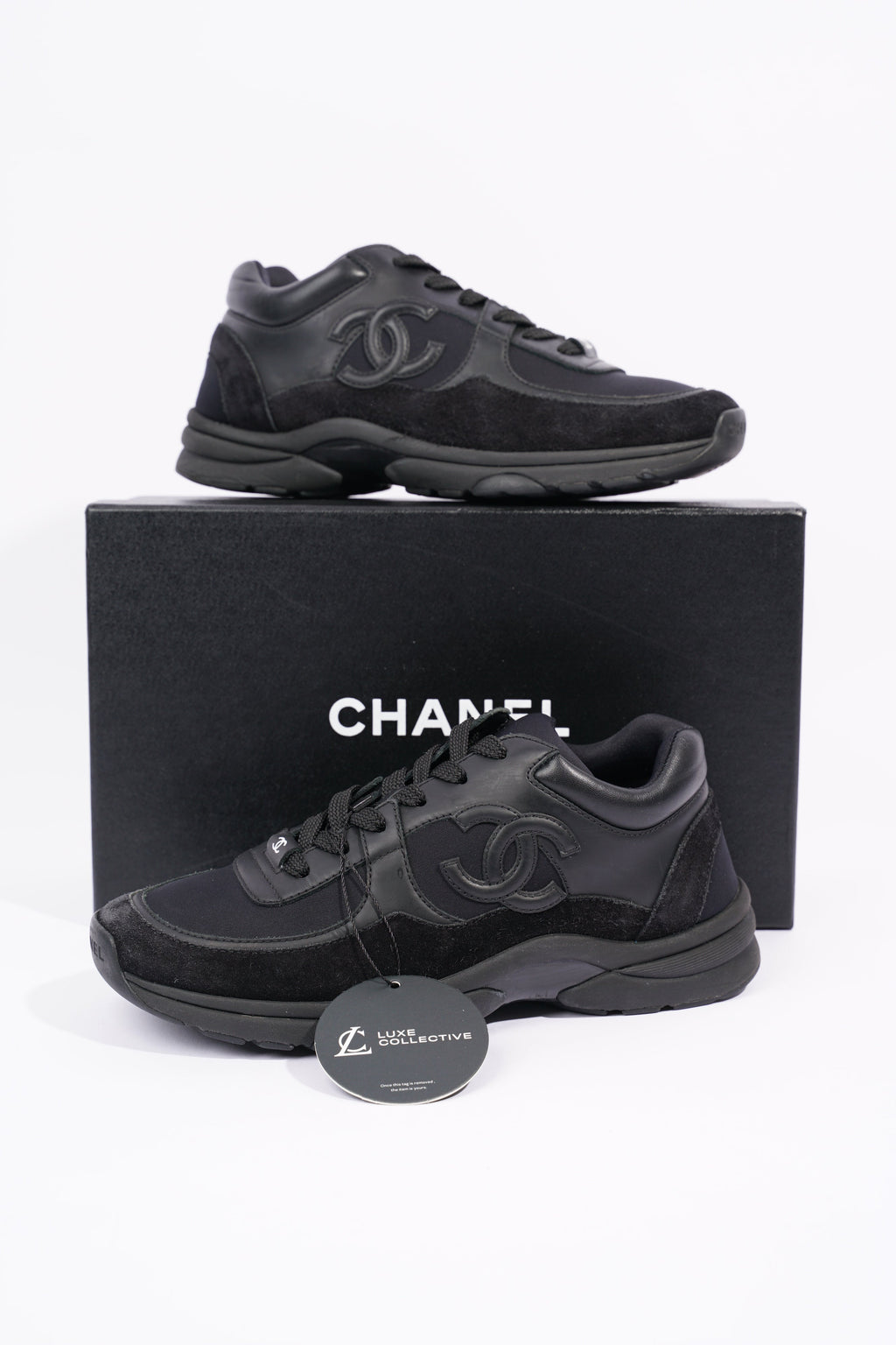 Chanel Womens CC Logo Black EU 37 / UK 4
