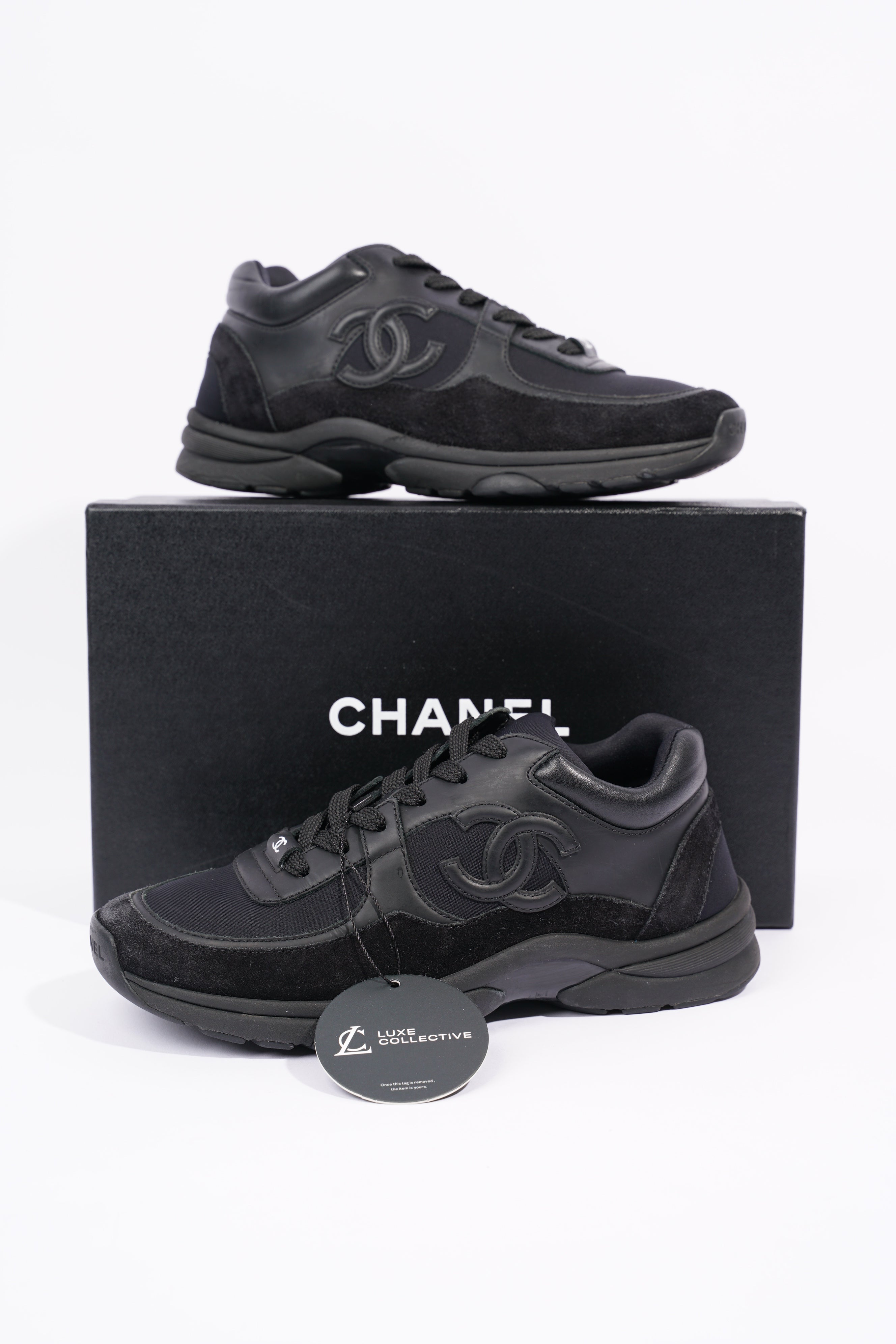 Chanel Womens CC Logo Black EU 37 / UK 4