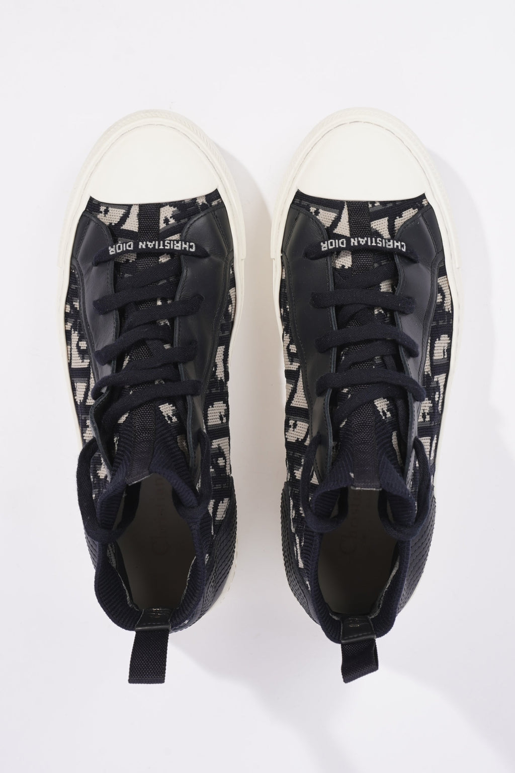 Christian Dior Womens Walk n' Dior High Top Blue / White EU 38 / UK 5